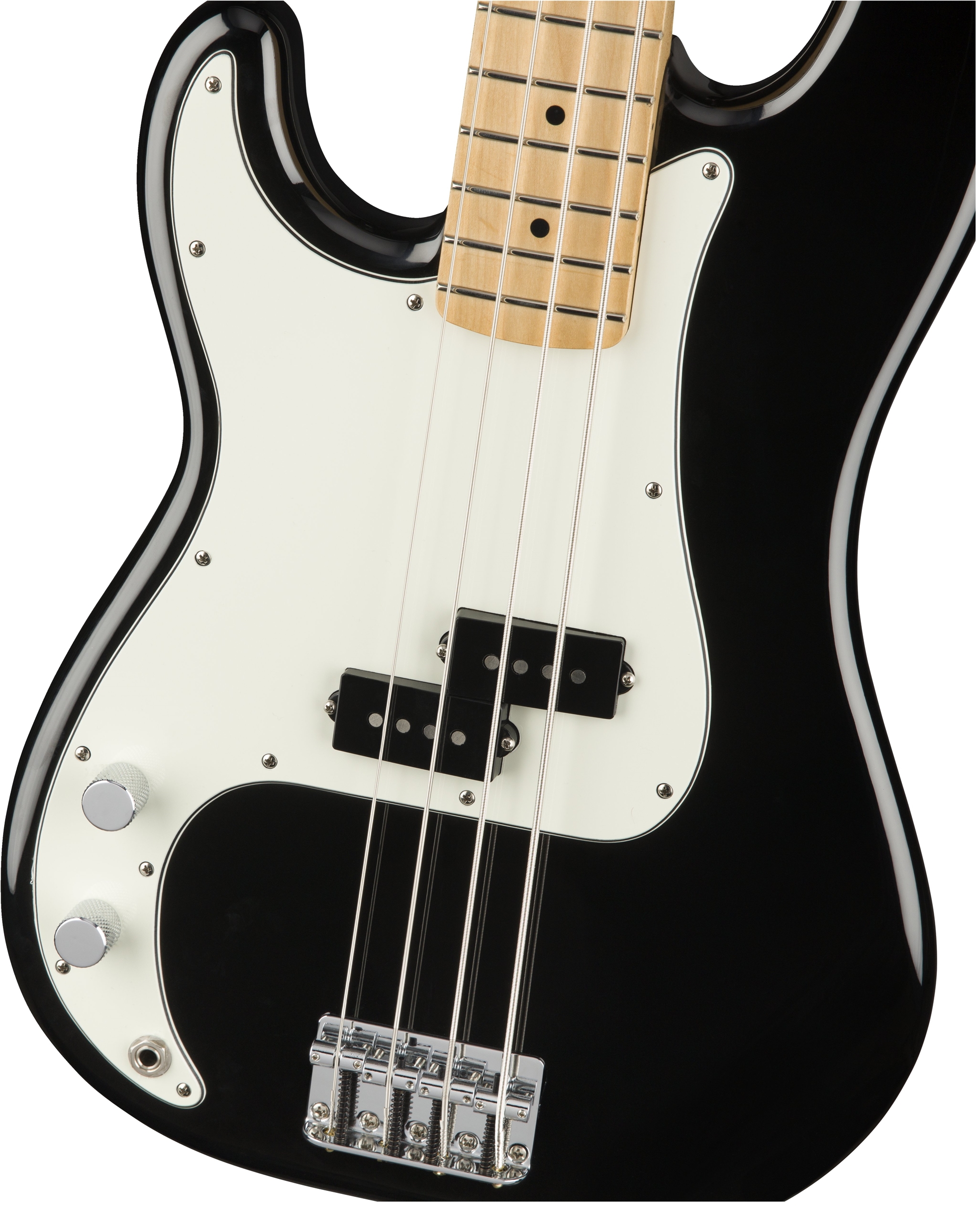 Fender Precision Bass Player Lh Gaucher Mex Mn - Black - Solidbody E-bass - Variation 2