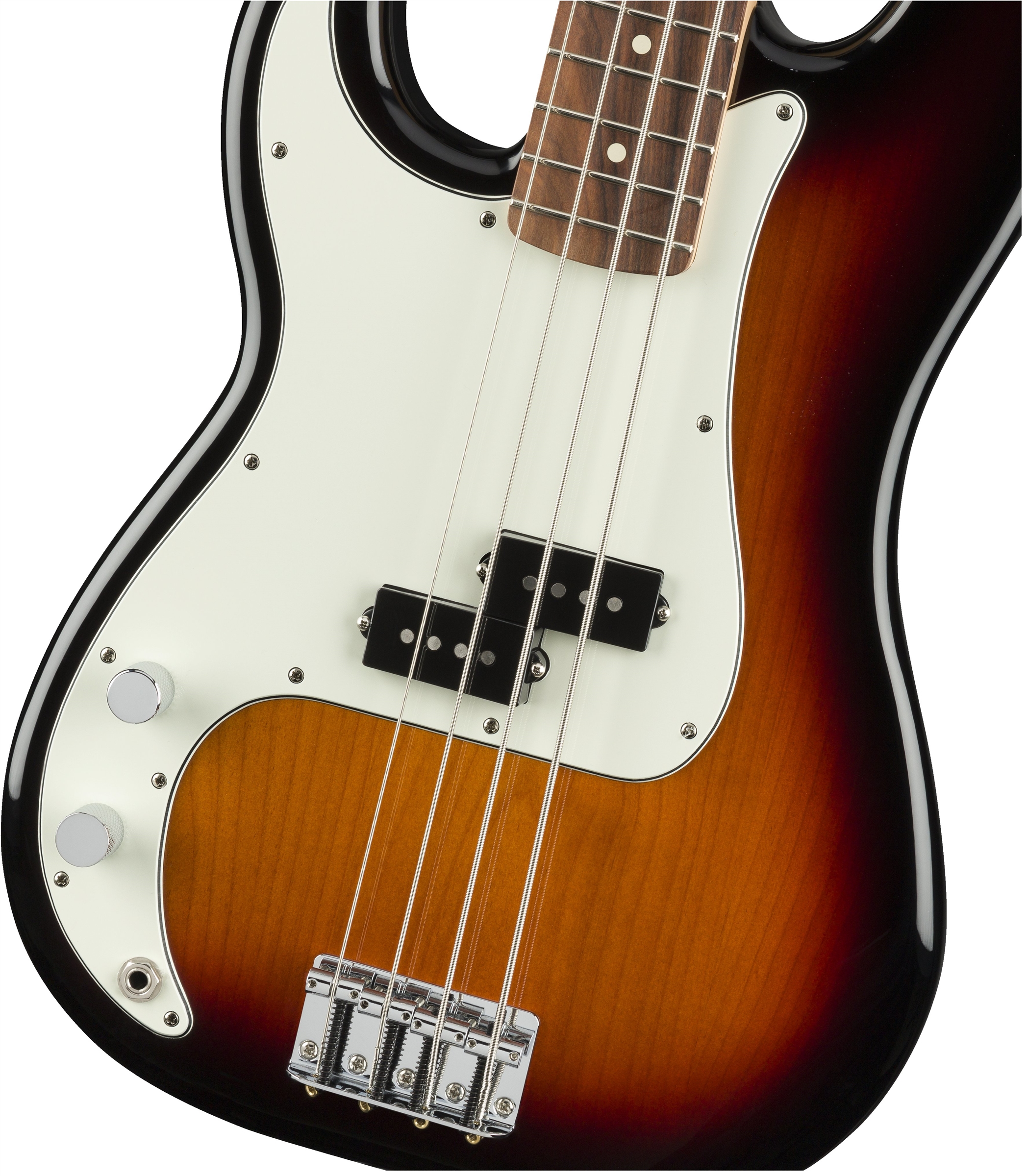 Fender Precision Bass Player Lh Gaucher Mex Pf - 3-color Sunburst - Solidbody E-bass - Variation 2