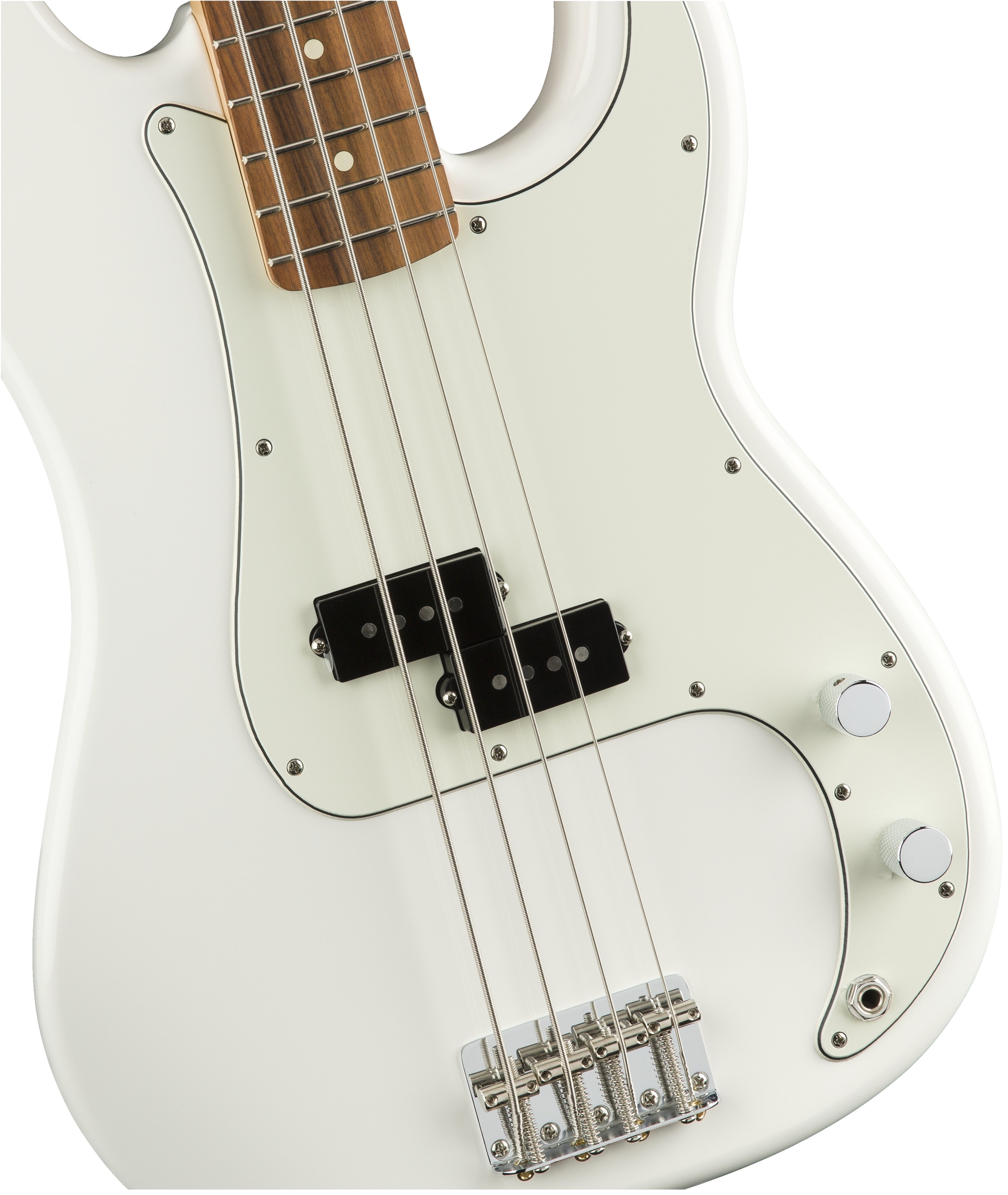 Fender Precision Bass Player Mex Pf - Polar White - Solidbody E-bass - Variation 2