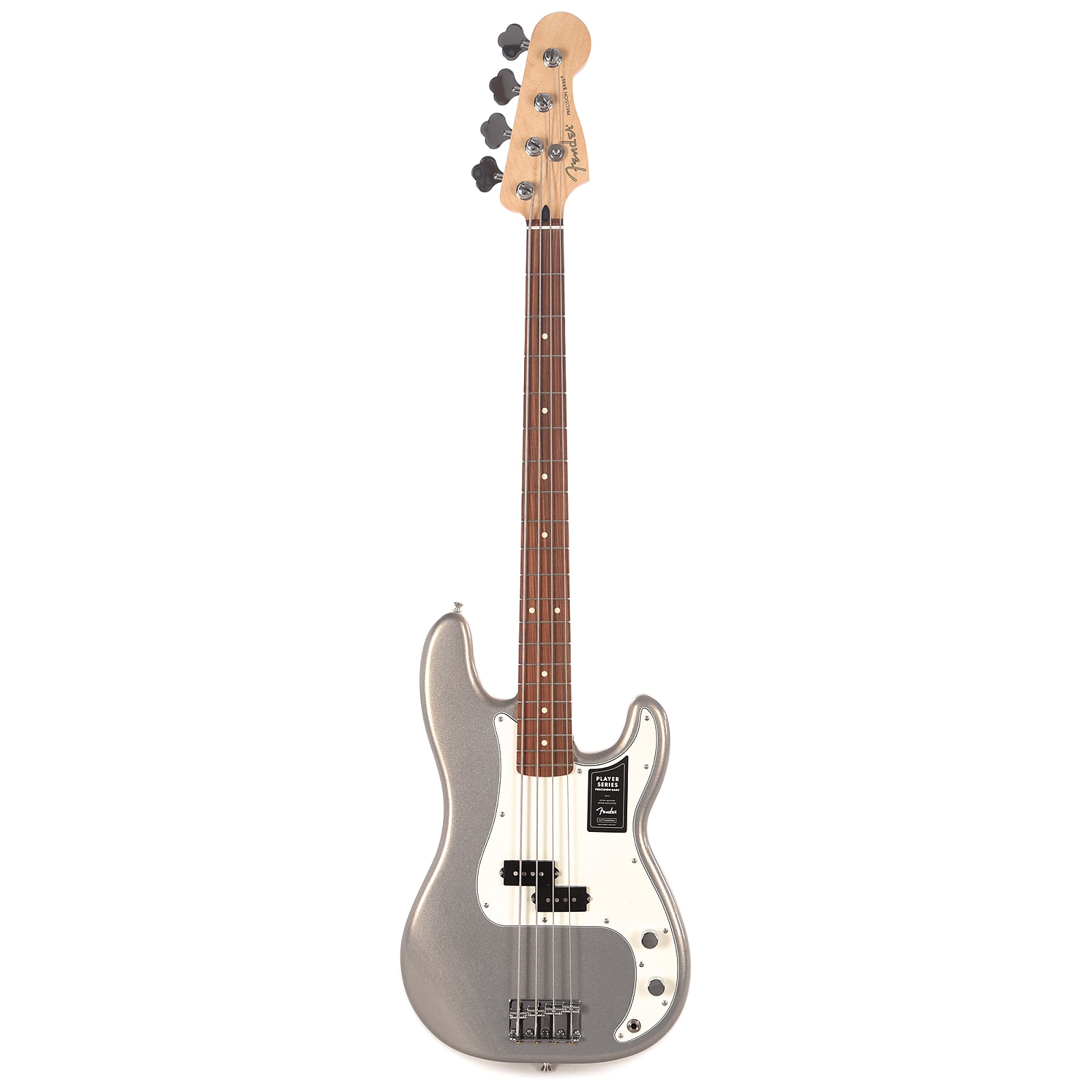 Fender Precision Bass Player Mex Pf - Silver - Solidbody E-bass - Variation 2