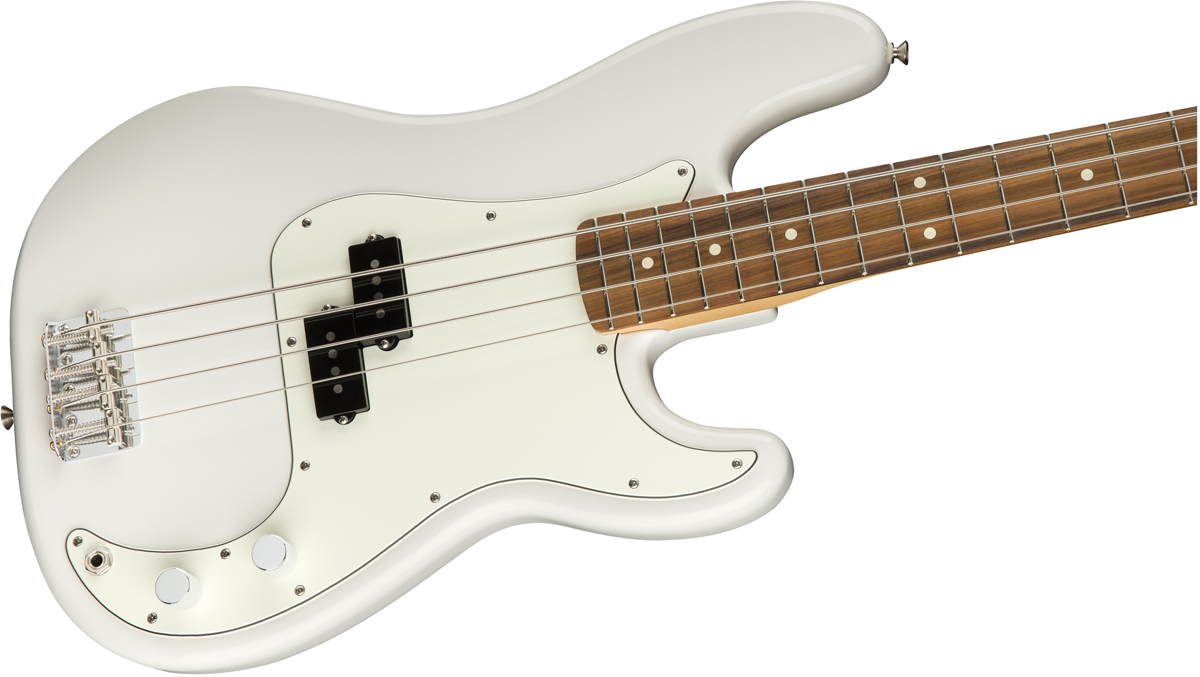 Fender Precision Bass Player Mex Pf - Polar White - Solidbody E-bass - Variation 3