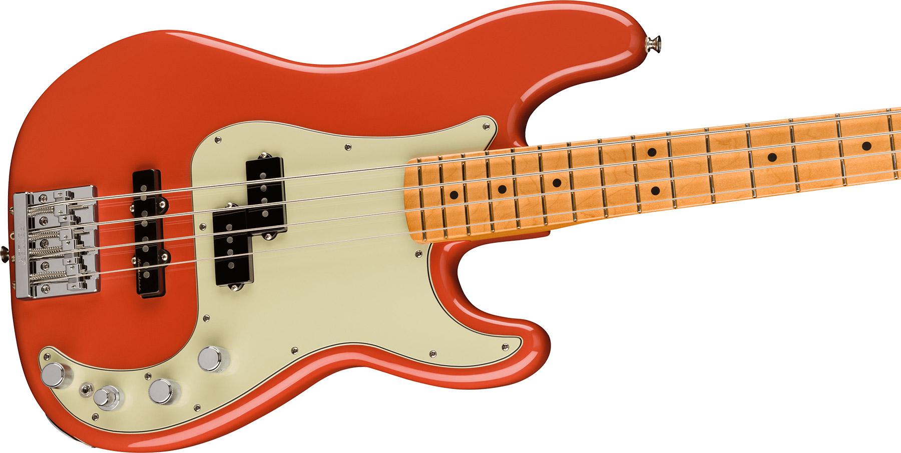 Fender Precision Bass Player Plus 2023 Mex Active Mn - Fiesta Red - Solidbody E-bass - Variation 2