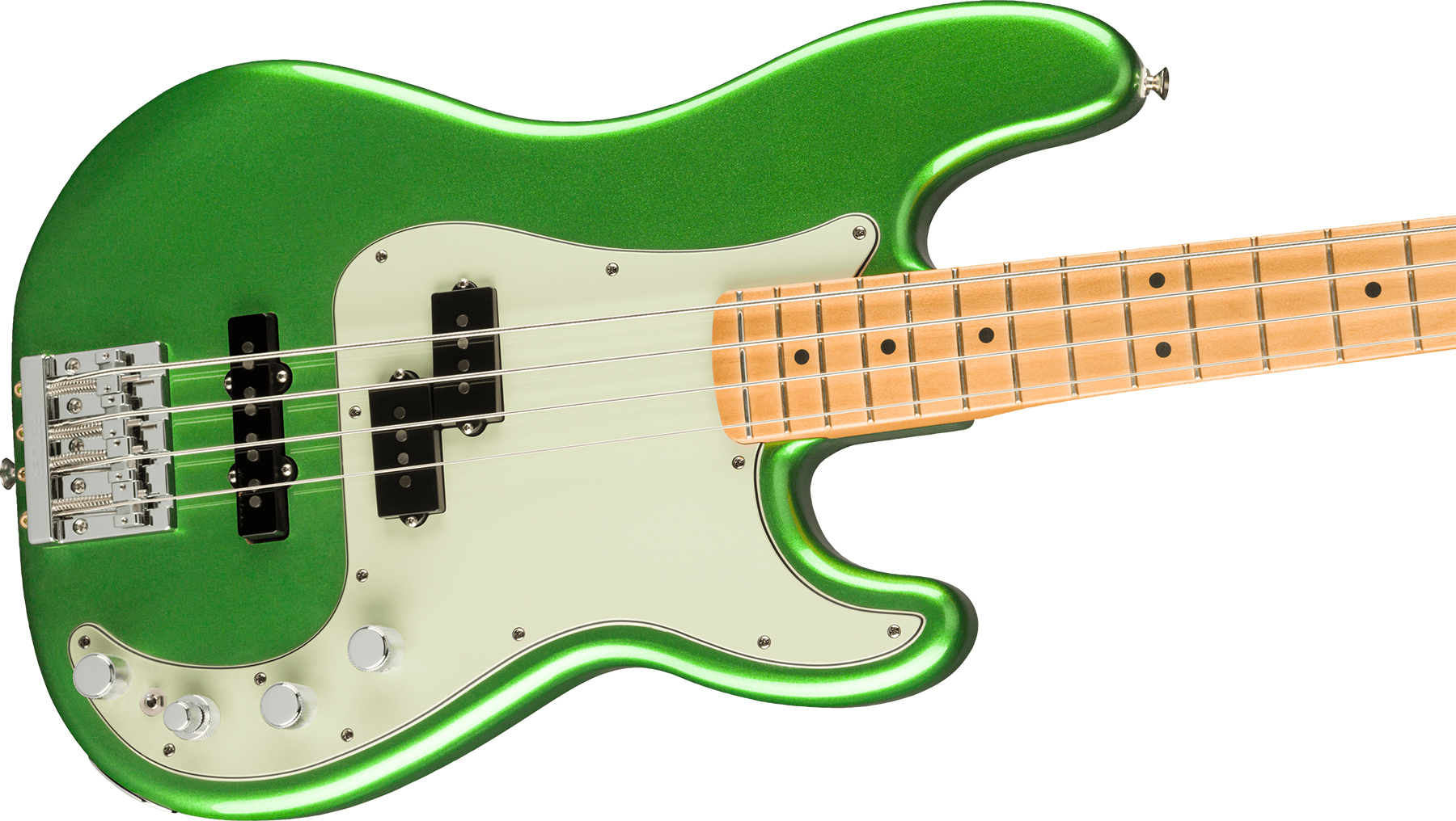 Fender Precision Bass Player Plus Mex Active Mn - Cosmic Jade - Solidbody E-bass - Variation 2