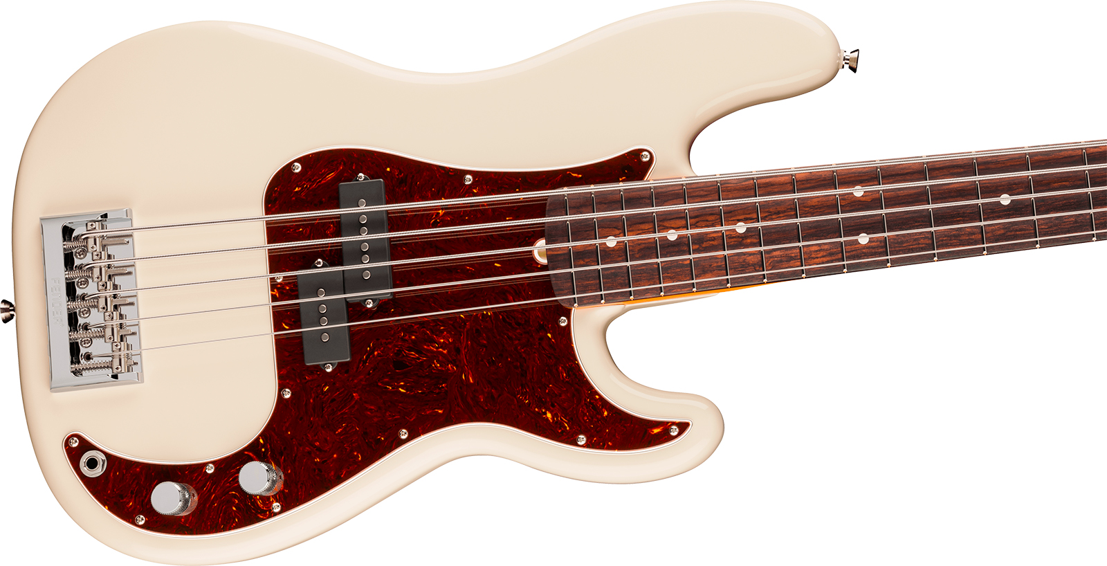 Fender Precision Bass V American Pro. Usa 5c Rw - Olympic White - Solidbody E-bass - Variation 2