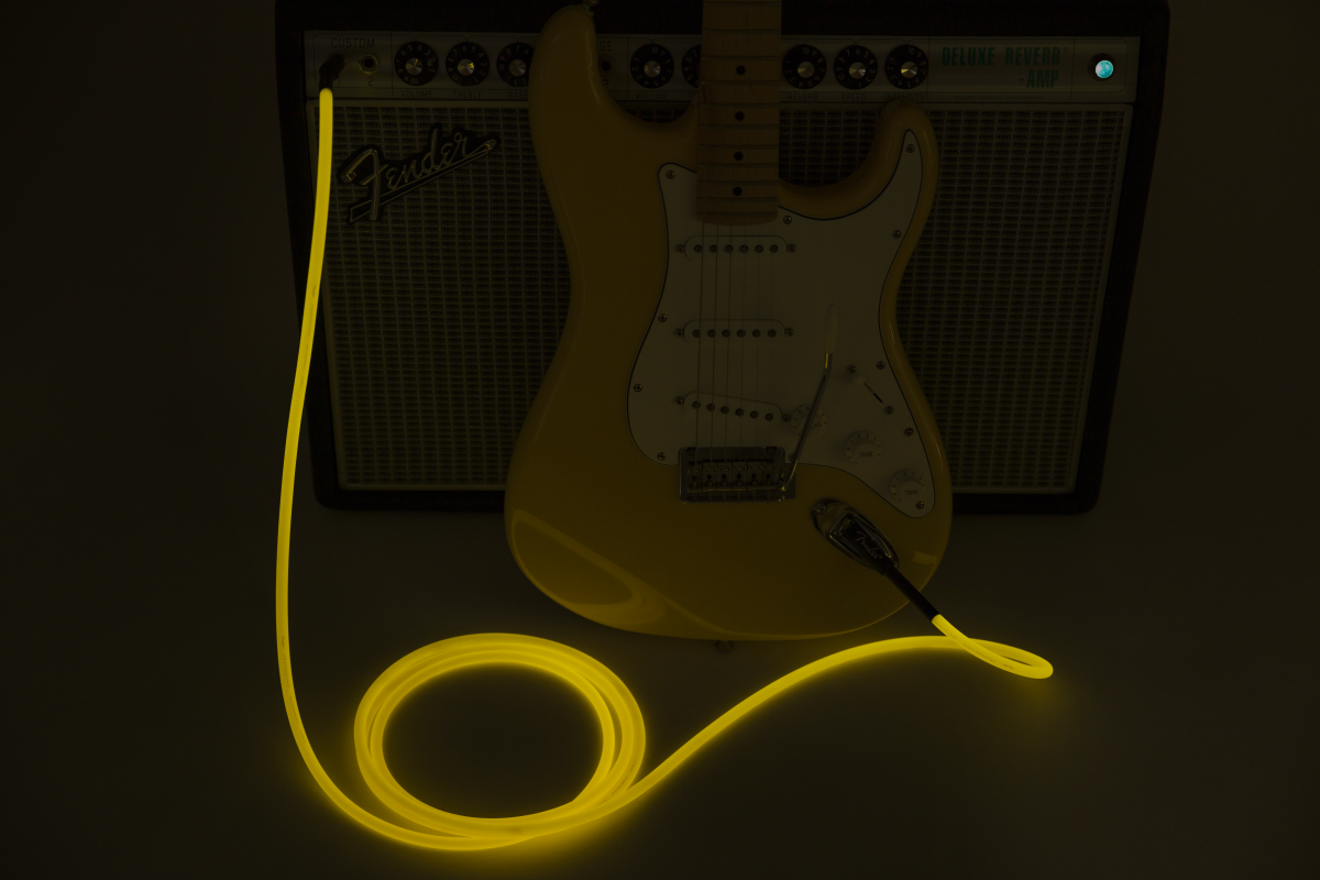 Fender Pro Glow In The Dark Instrument Cable Droit/droit 10ft Orange - Kabel - Variation 3
