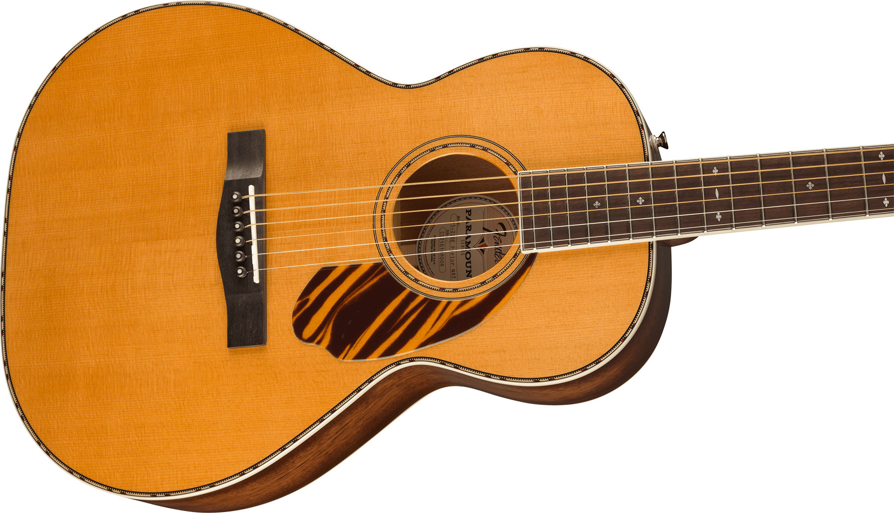 Fender Ps-220e Paramount Parlor Epicea Acajou Ova - Natural - Elektroakustische Gitarre - Variation 2