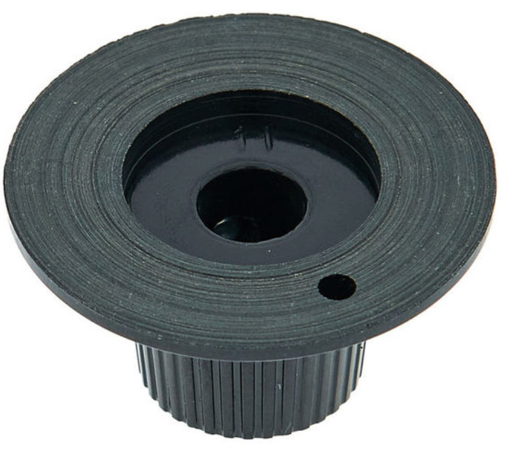 Fender Pure Vintage Black-silver Skirted Amplifier Knobs X6 - Knöpfe für Verstärker - Variation 2