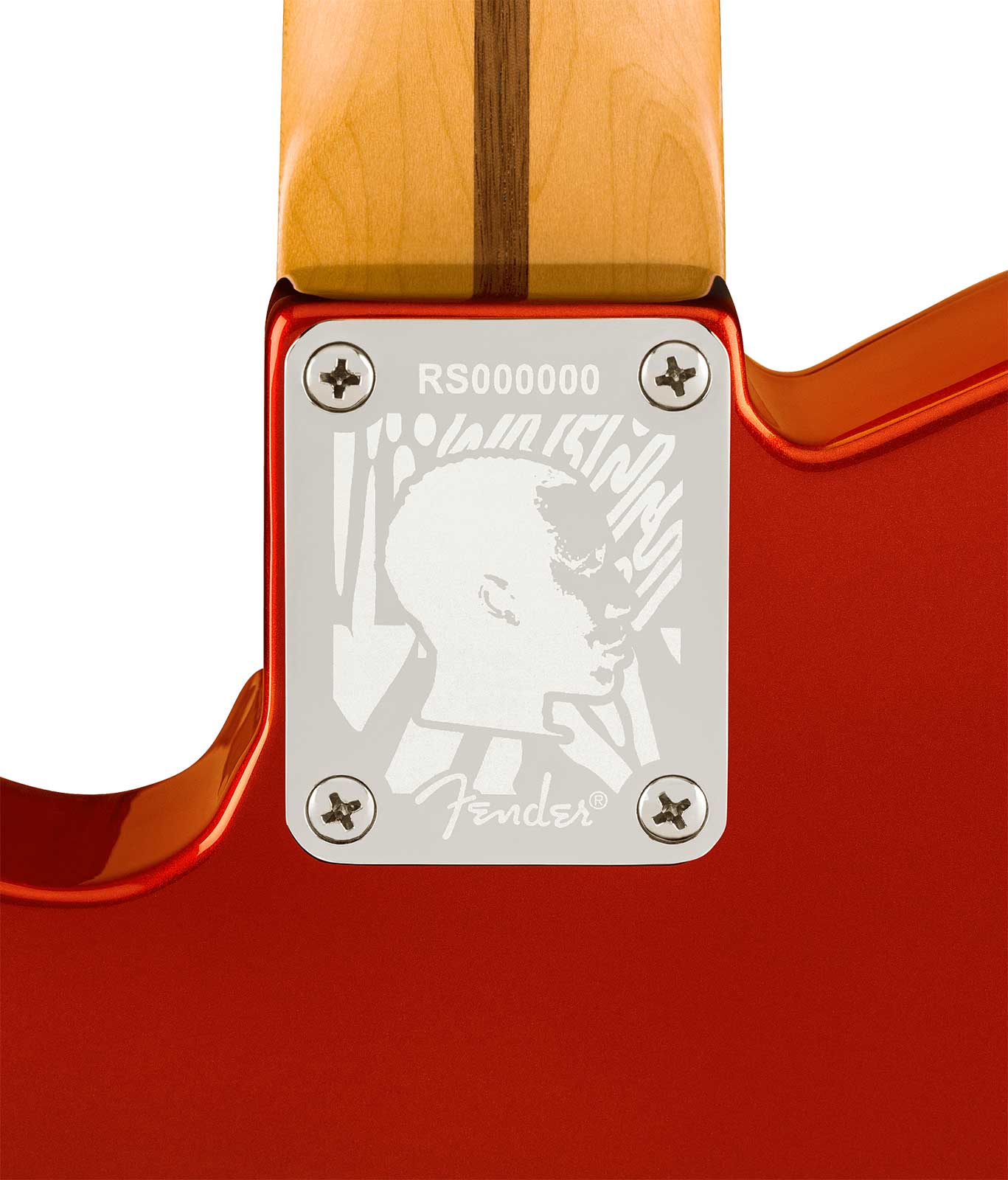 Fender Rafael Saadiq Tele Ltd Signature Usa 2s Ht Rw - Dark Metallic Red - Signature-E-Gitarre - Variation 4