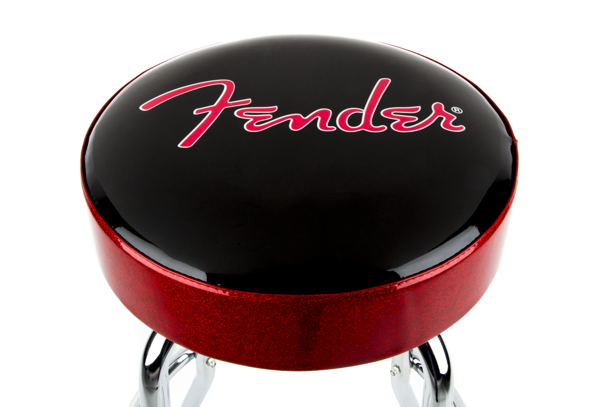 Fender Red Sparkle Logo Bar Stool 30 - Hocker - Variation 1