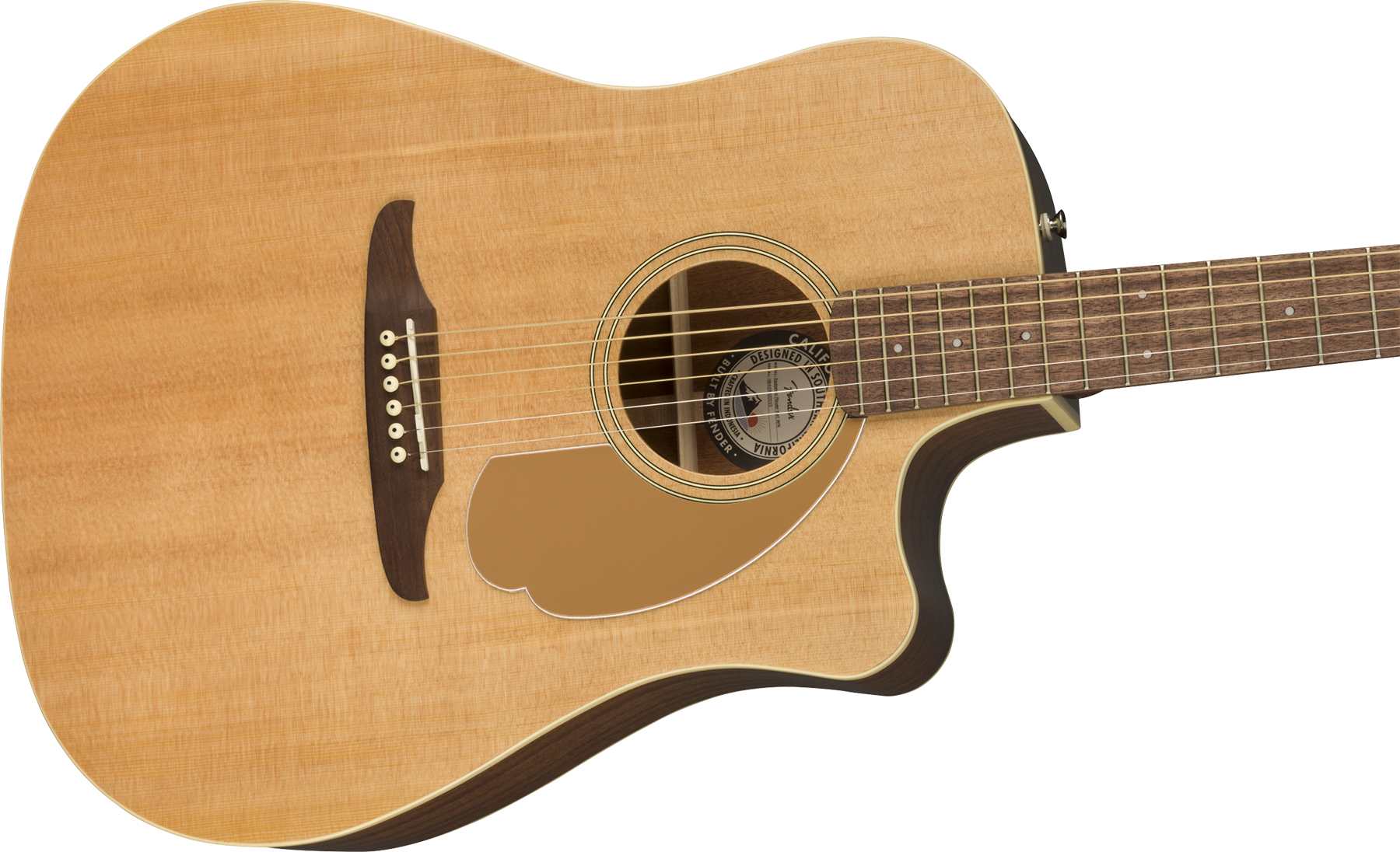 Fender Redondo California Player Dreadnought Cw Epicea Acajou Wal - Natural - Elektroakustische Gitarre - Variation 2