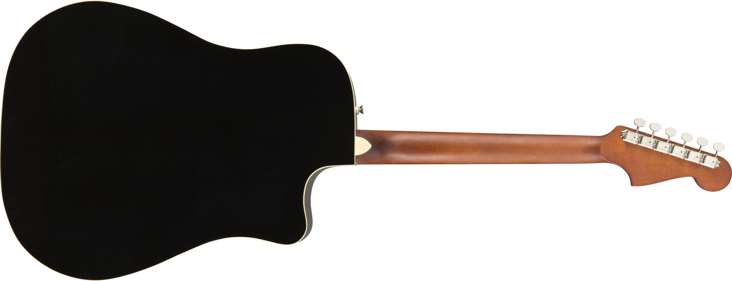 Fender Redondo Lh California Player Gaucher Cw Epicea Acajou Pau - Jetty Black - Elektroakustische Gitarre - Variation 1