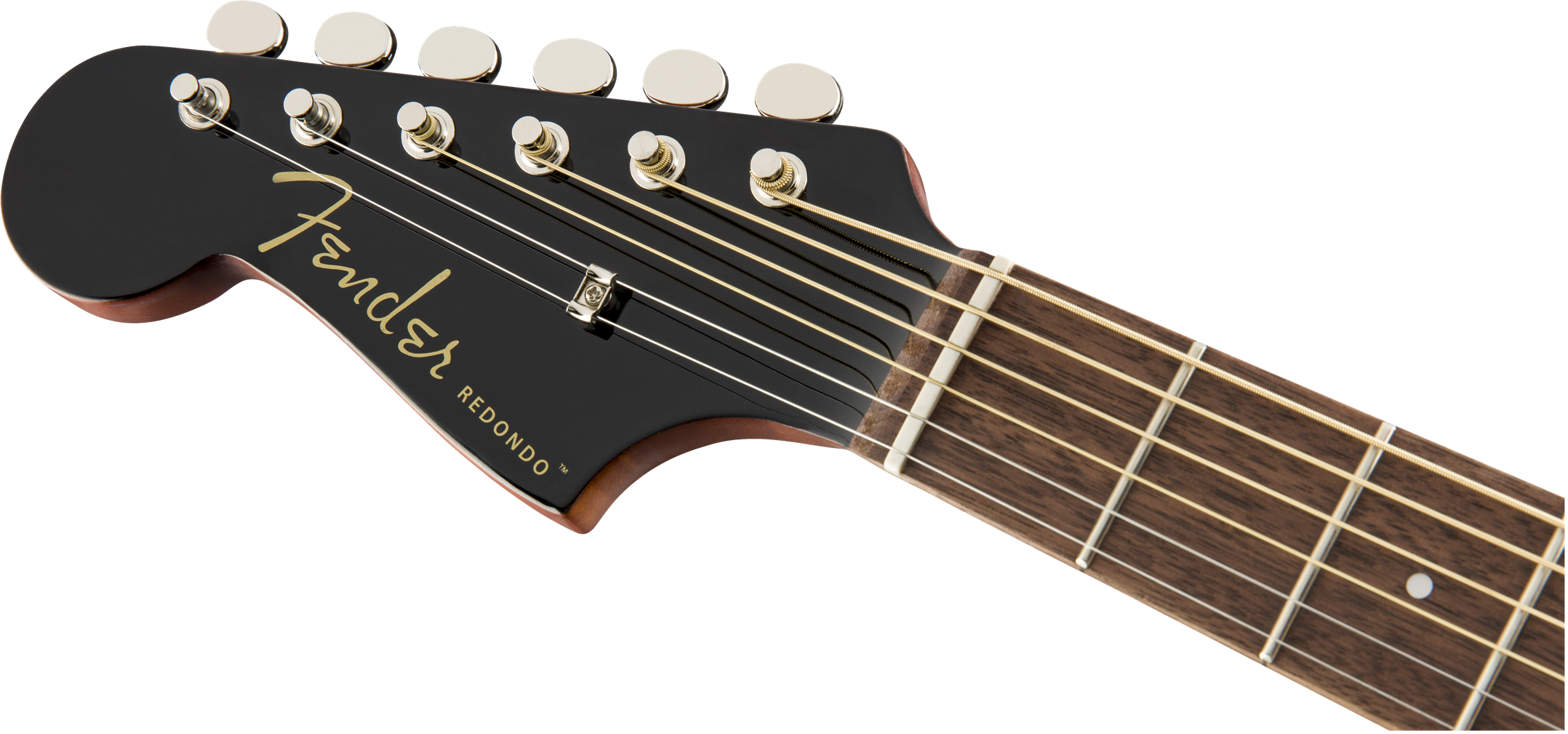 Fender Redondo Lh California Player Gaucher Cw Epicea Acajou Pau - Jetty Black - Elektroakustische Gitarre - Variation 3