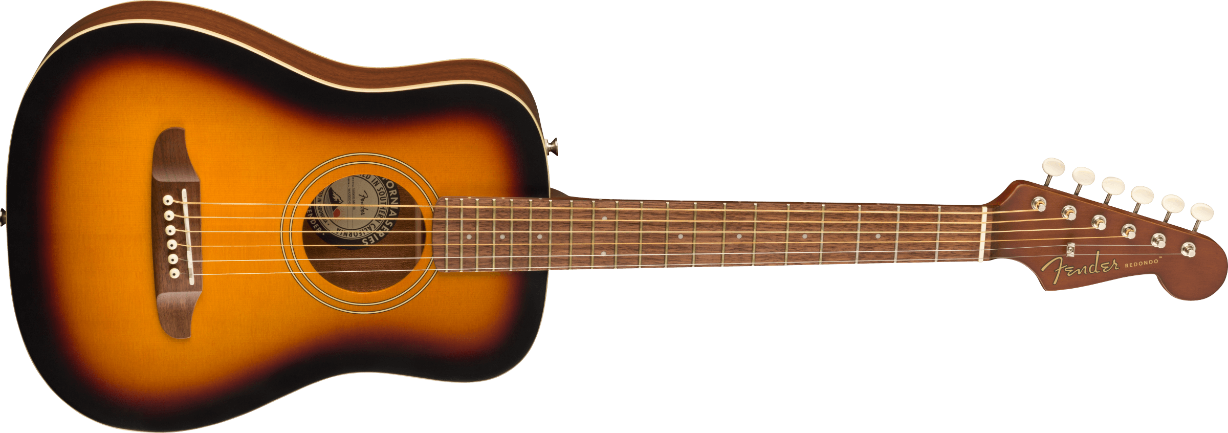 Fender Redondo Mini Dreadnought Epicea Acajou Pf - Sunburst - Western-Reisegitarre - Variation 2