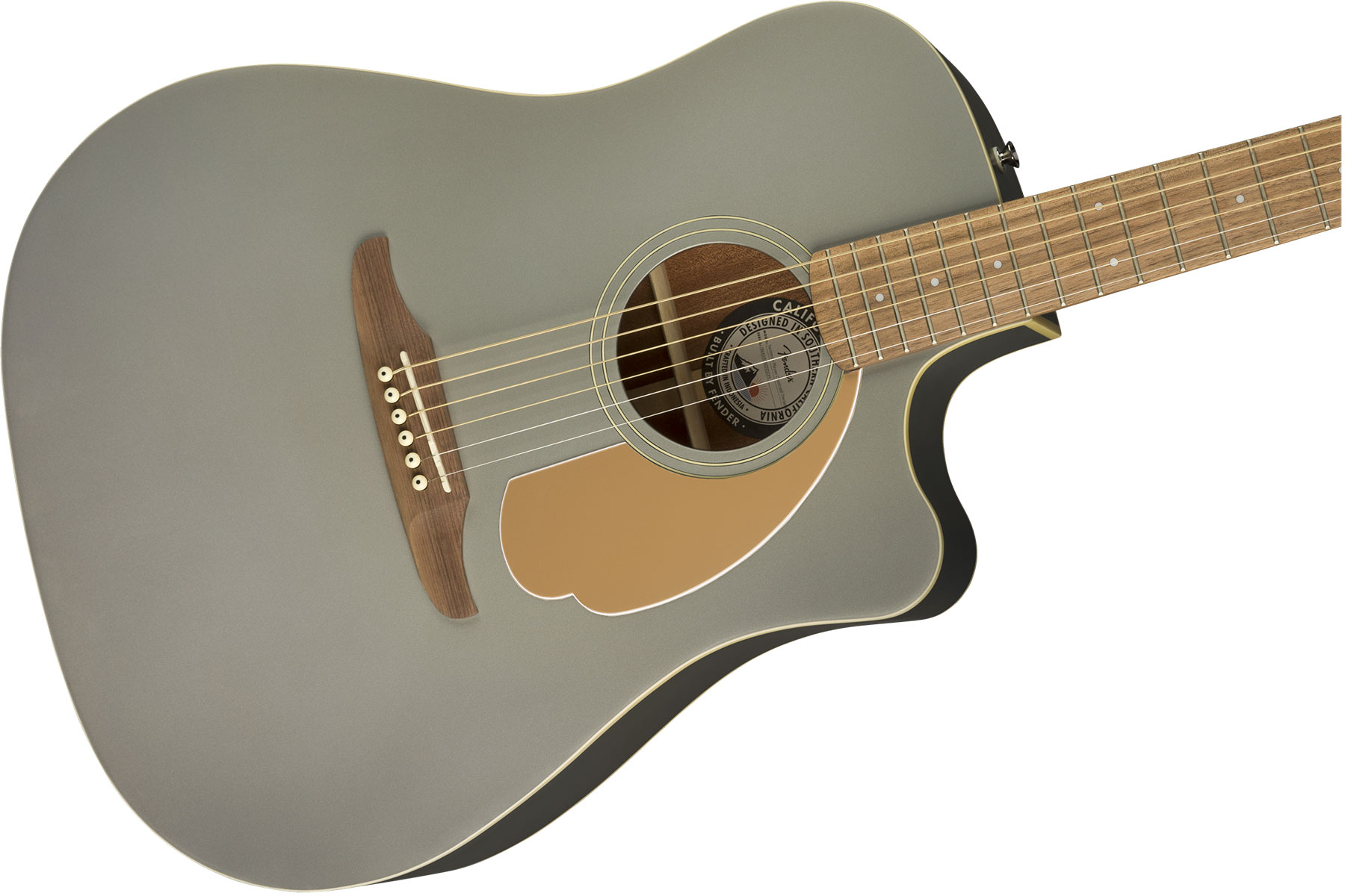 Fender Redondo Player California Dreadnought Cw Epicea Acajou Wal - Slate Satin - Elektroakustische Gitarre - Variation 2