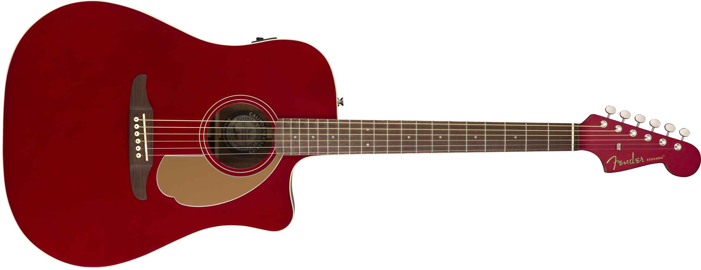 Fender Redondo Player - Candy Apple Red - Westerngitarre & electro - Variation 1