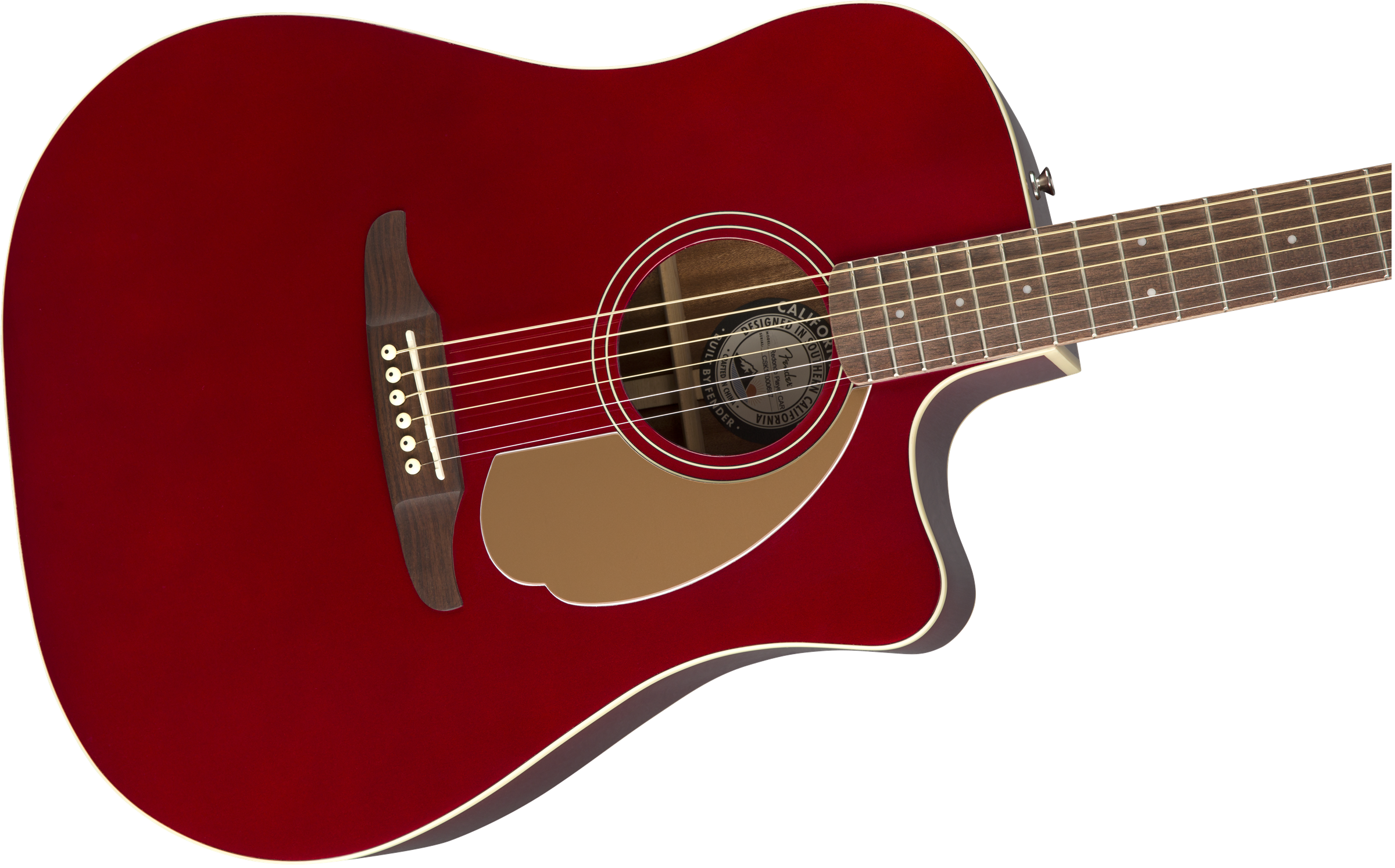 Fender Redondo Player - Candy Apple Red - Westerngitarre & electro - Variation 2
