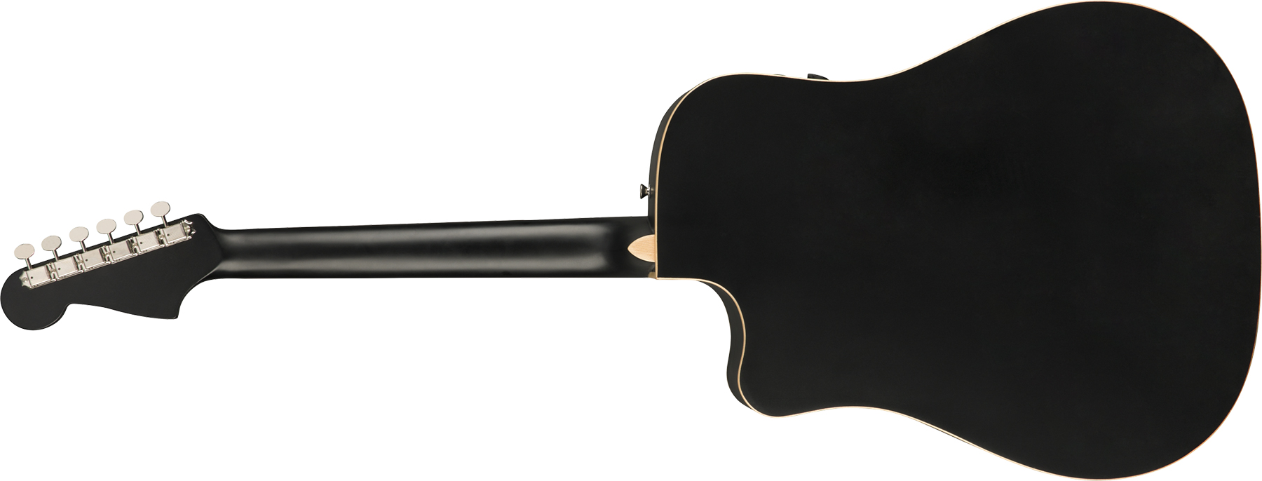 Fender Redondo Special California Dreadnought  Cw Epicea Acajou Pf +housse - Matte Black - Elektroakustische Gitarre - Variation 1