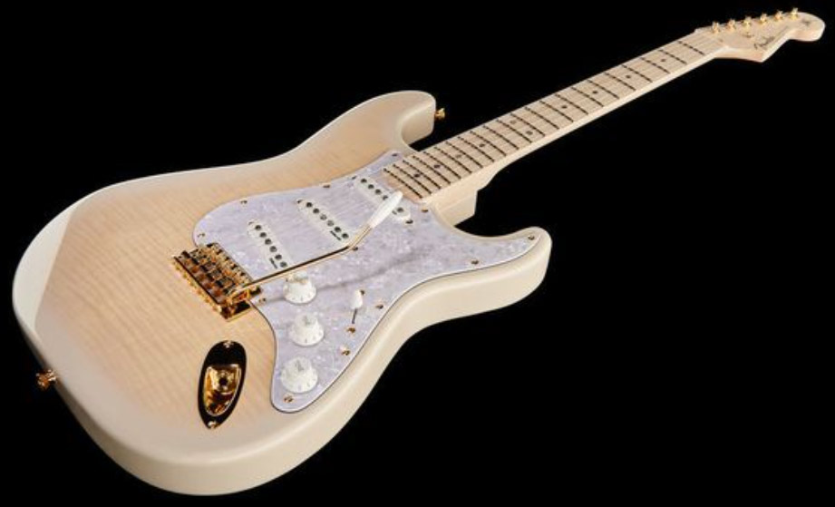 Fender Richie Kotzen Strat Jap Signature 3s Dimarzio Trem Mn - Transparent White Burst - E-Gitarre in Str-Form - Variation 2