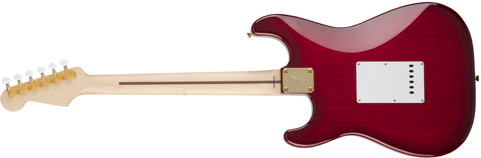 Fender Richie Kotzen Strat Japan Ltd 3s Mn - Transparent Red Burst - E-Gitarre in Str-Form - Variation 4