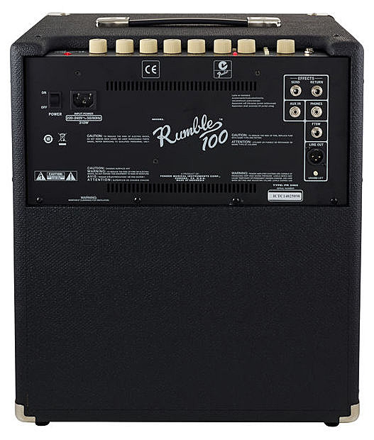Fender Rumble 100 2014 100w 1x12 Black - Bass Combo - Variation 1
