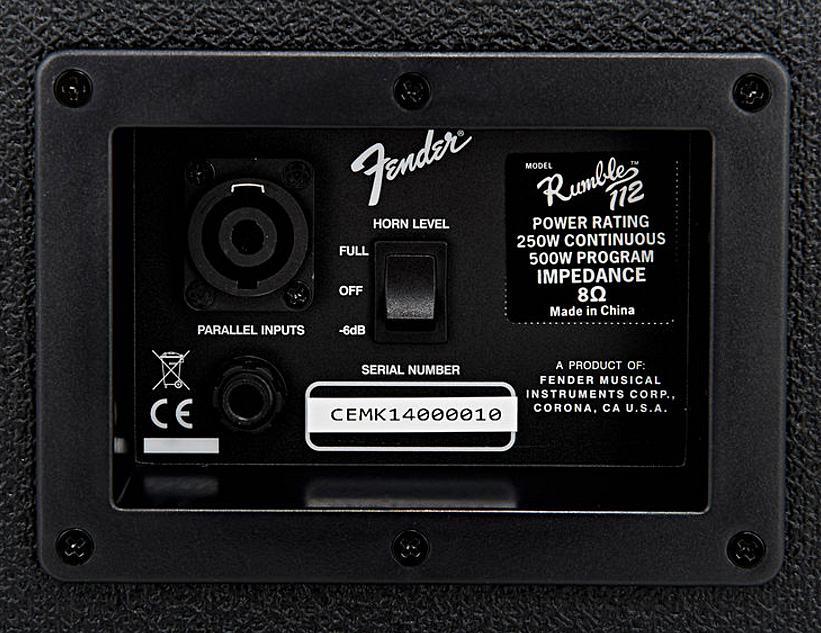Fender Rumble 112 Cabinet V3 1x12 500w 8-ohms - Bass Boxen - Variation 3