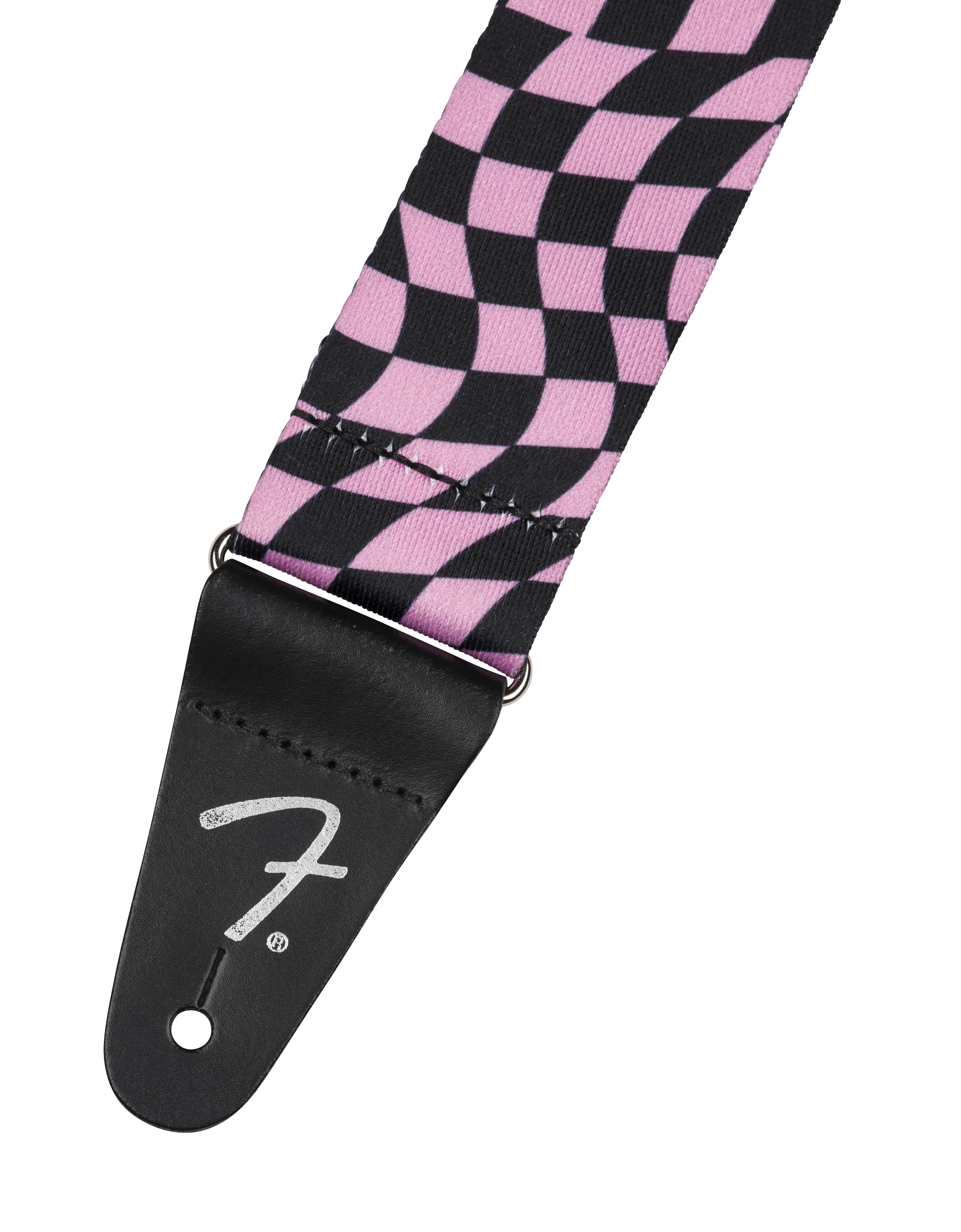 Fender Sangle Poly À Damier OndulÉe Pnk - Gitarrengurt - Variation 1