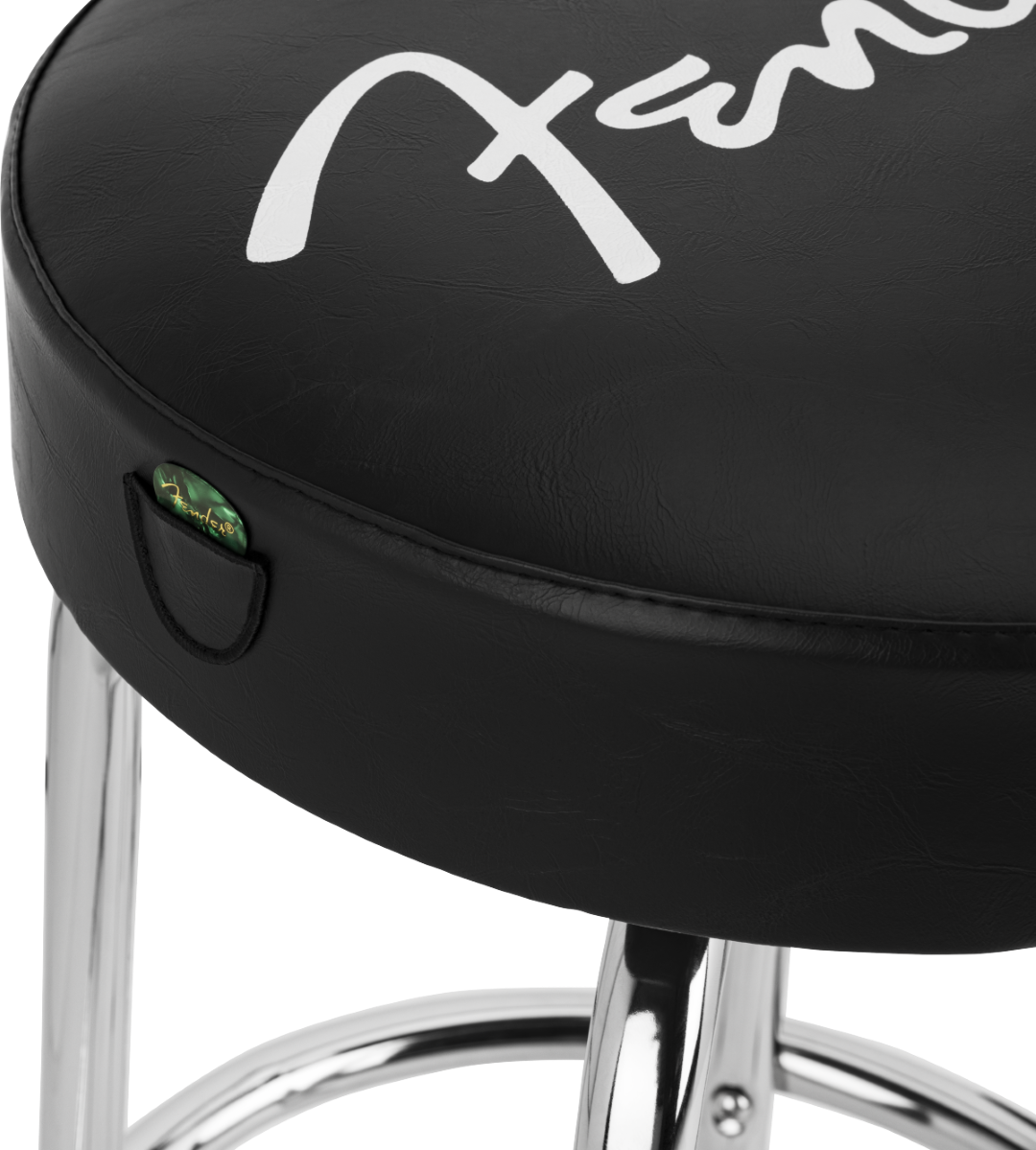 Fender Spaghetti Logo Pick Pouch Barstool Noir - Hocker - Variation 3