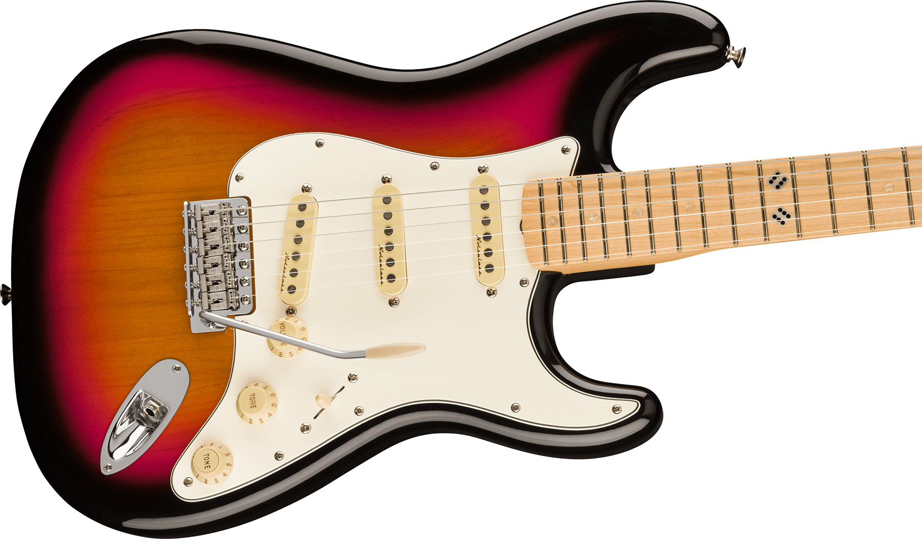 Fender Steve Lacy Strat People Pleaser Mex Signature 3s Trem Mn - Chaos Burst - E-Gitarre in Str-Form - Variation 2