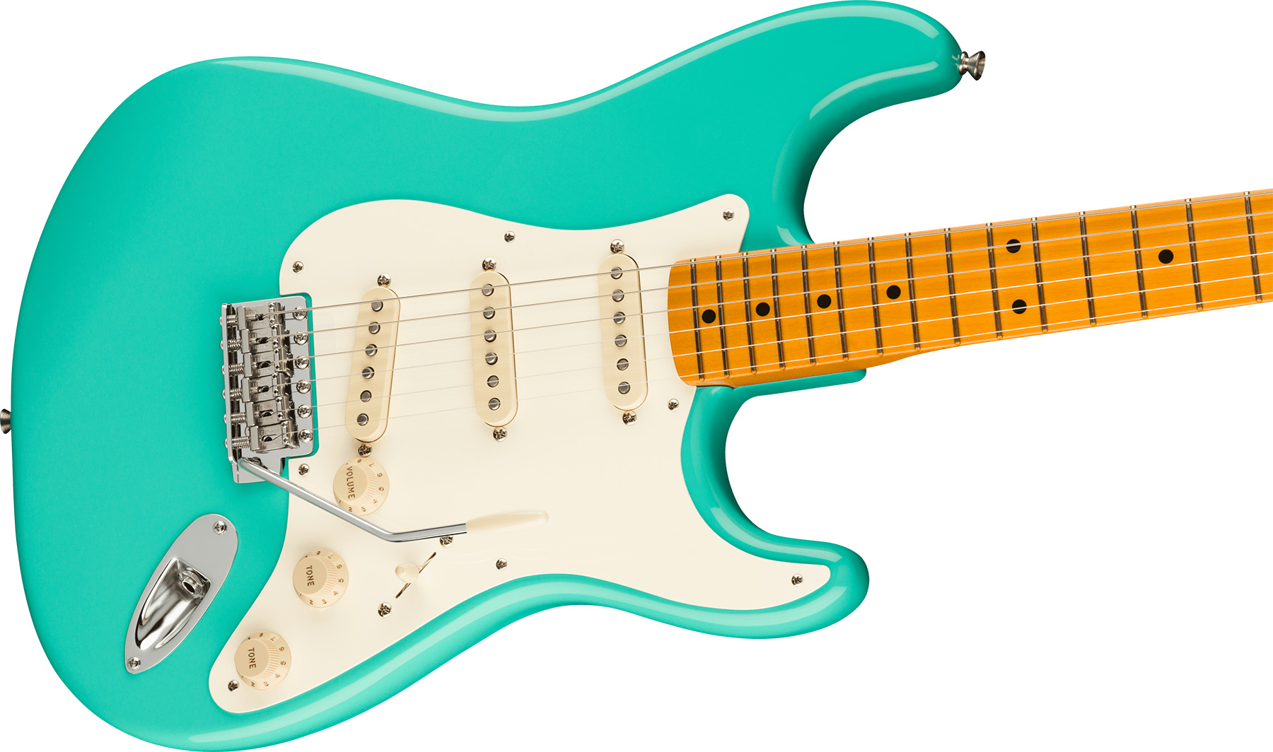 Fender Strat 1957 American Vintage Ii Usa 3s Trem Mn - Sea Foam Green - E-Gitarre in Str-Form - Variation 2