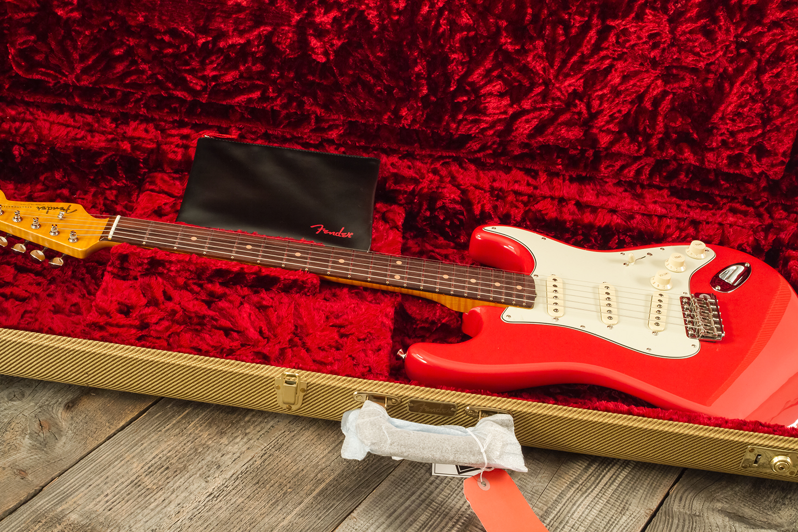 Fender Strat 1961 American Vintage Ii Ltd Usa 3s Trem Rw - Fiesta Red - E-Gitarre in Str-Form - Variation 11