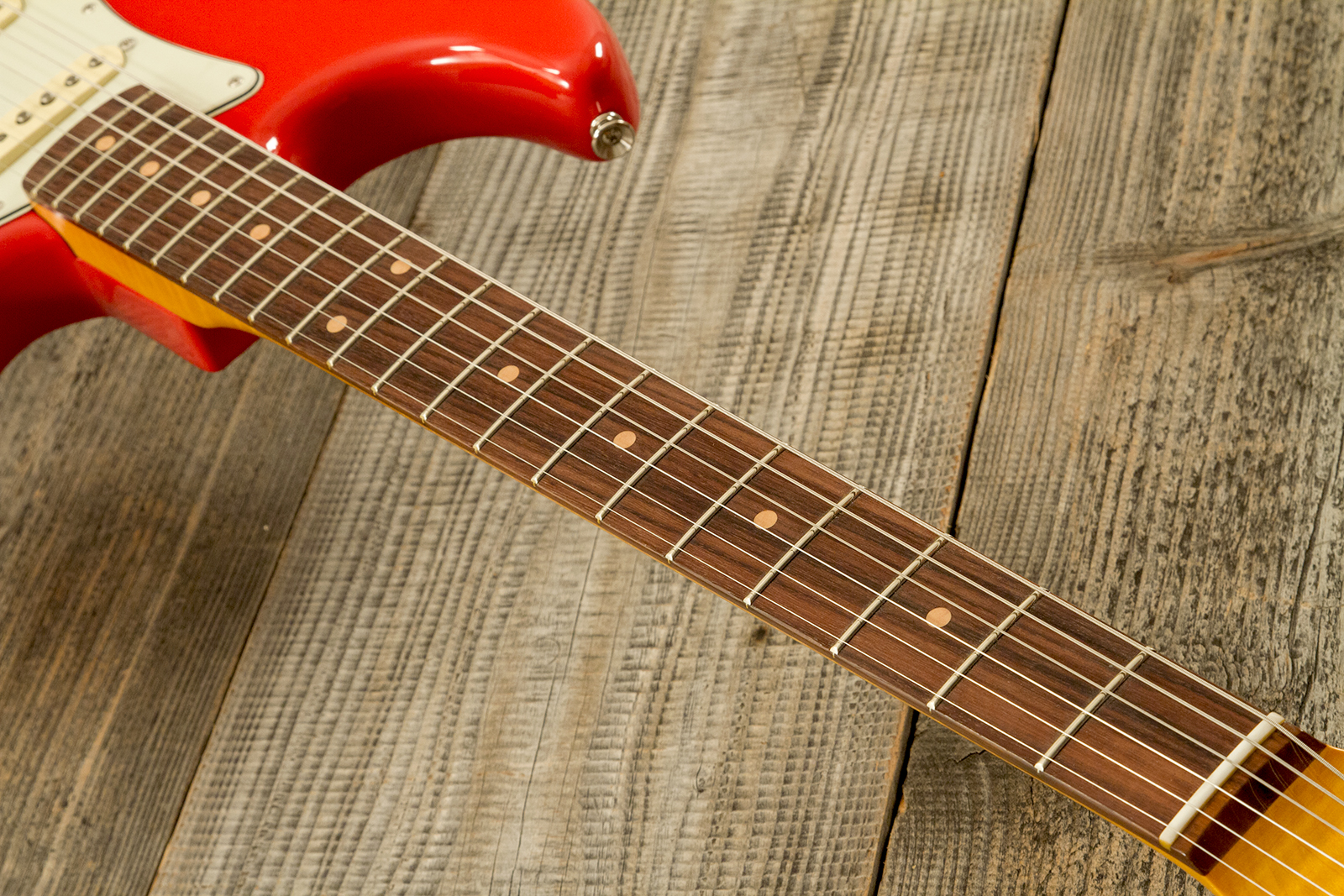 Fender Strat 1961 American Vintage Ii Ltd Usa 3s Trem Rw - Fiesta Red - E-Gitarre in Str-Form - Variation 5