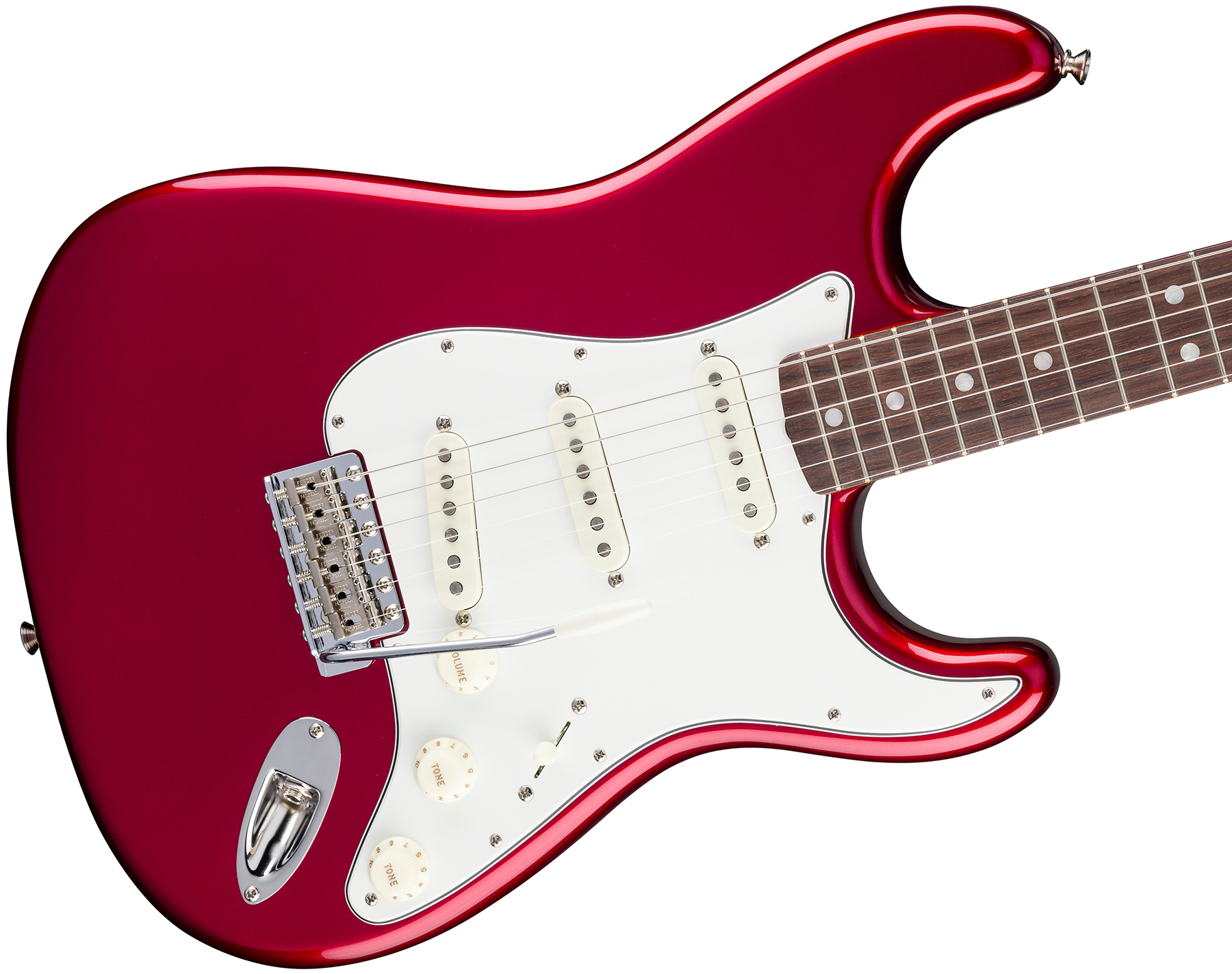Fender Strat 1965 American Vintage Ii Usa 3s Trem Rw - Candy Apple Red - E-Gitarre in Str-Form - Variation 2
