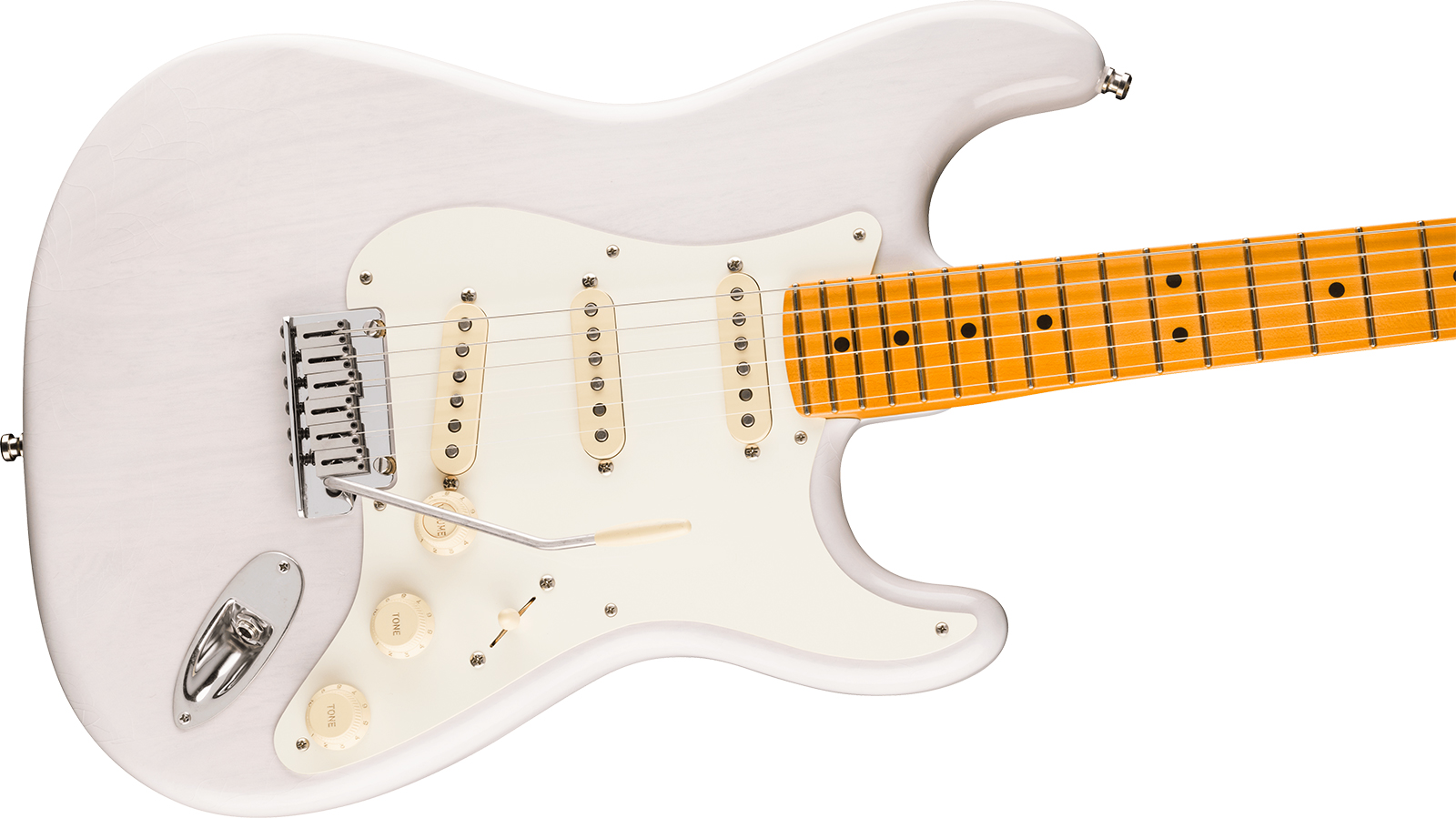 Fender Strat 50s American Ultra Luxe Usa 3s Trem Mn - White Blonde - E-Gitarre in Str-Form - Variation 2