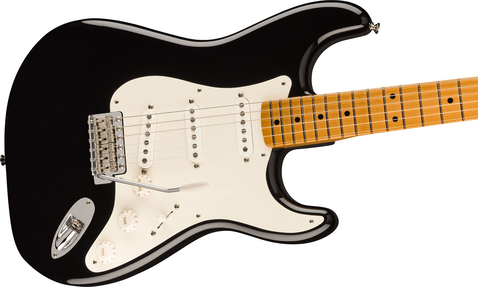 Fender Strat 50s Vintera 2 Mex 3s Trem Mn - Black - E-Gitarre in Str-Form - Variation 2