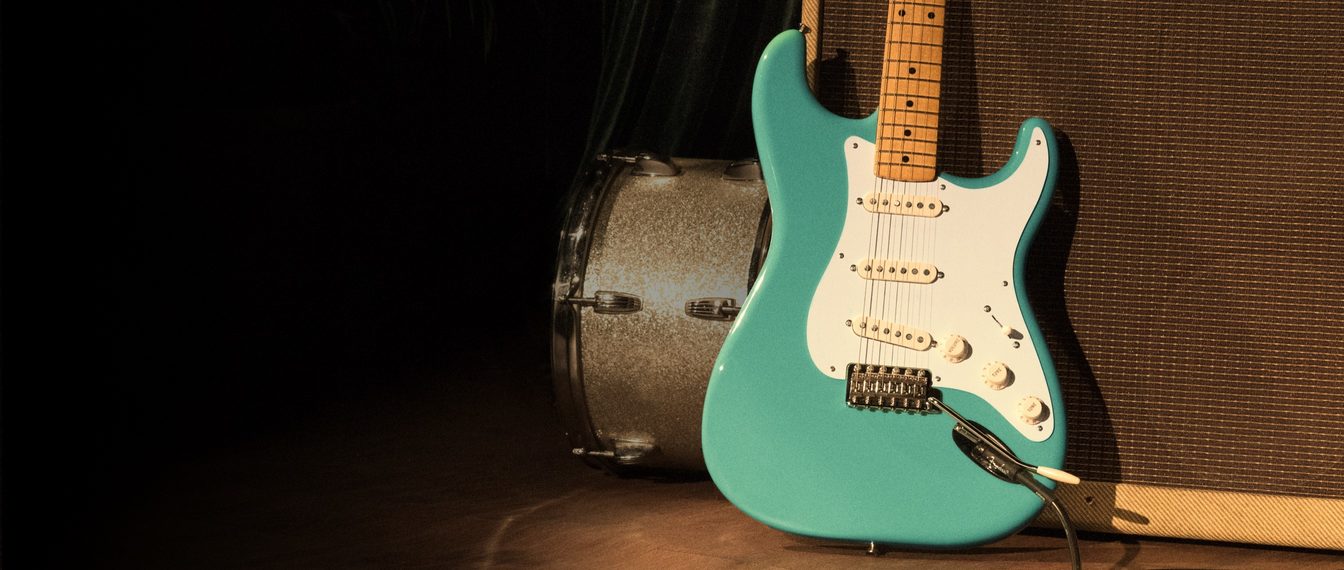 Fender Strat 50s Vintera Vintage Mex Mn - Seafoam Green - E-Gitarre in Str-Form - Variation 5