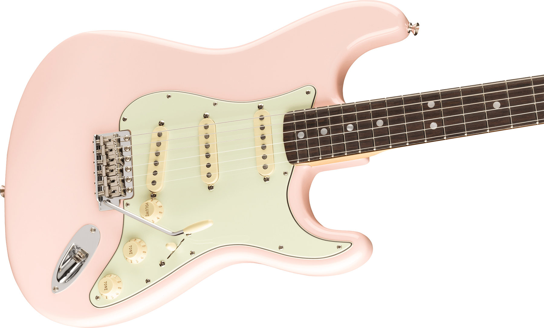 Fender Strat '60s American Original Usa Sss Rw - Shell Pink - E-Gitarre in Str-Form - Variation 2