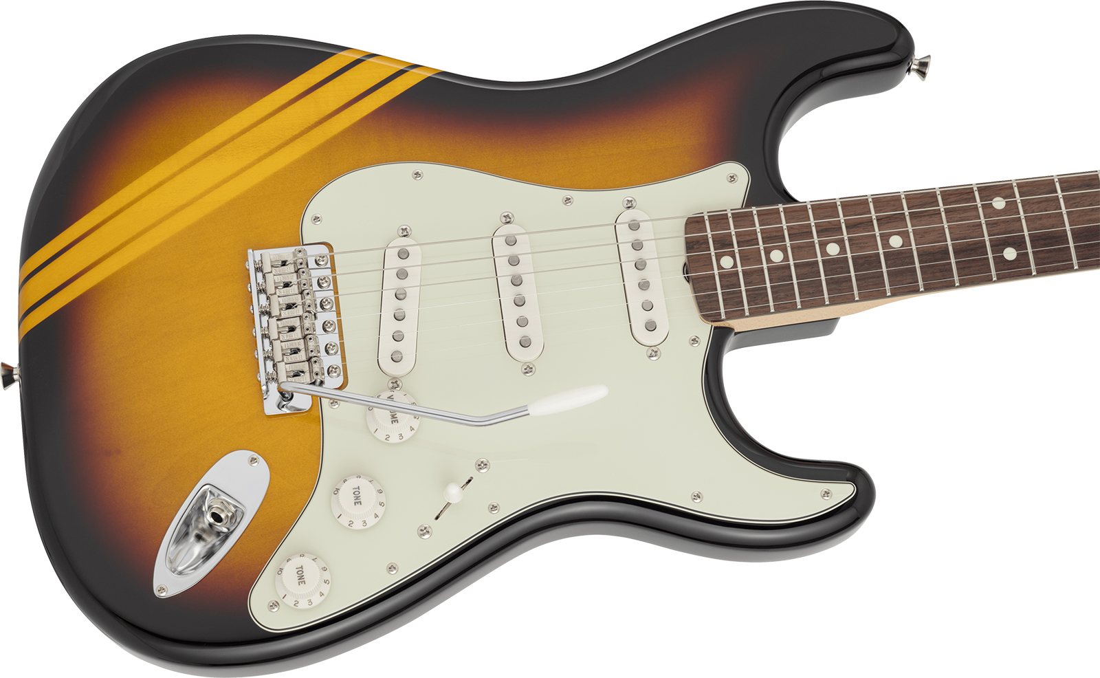 Fender Strat 60s Competition Traditional Jap 3s Trem Rw - 3-color Sunburst / Aged Natural - E-Gitarre in Str-Form - Variation 2