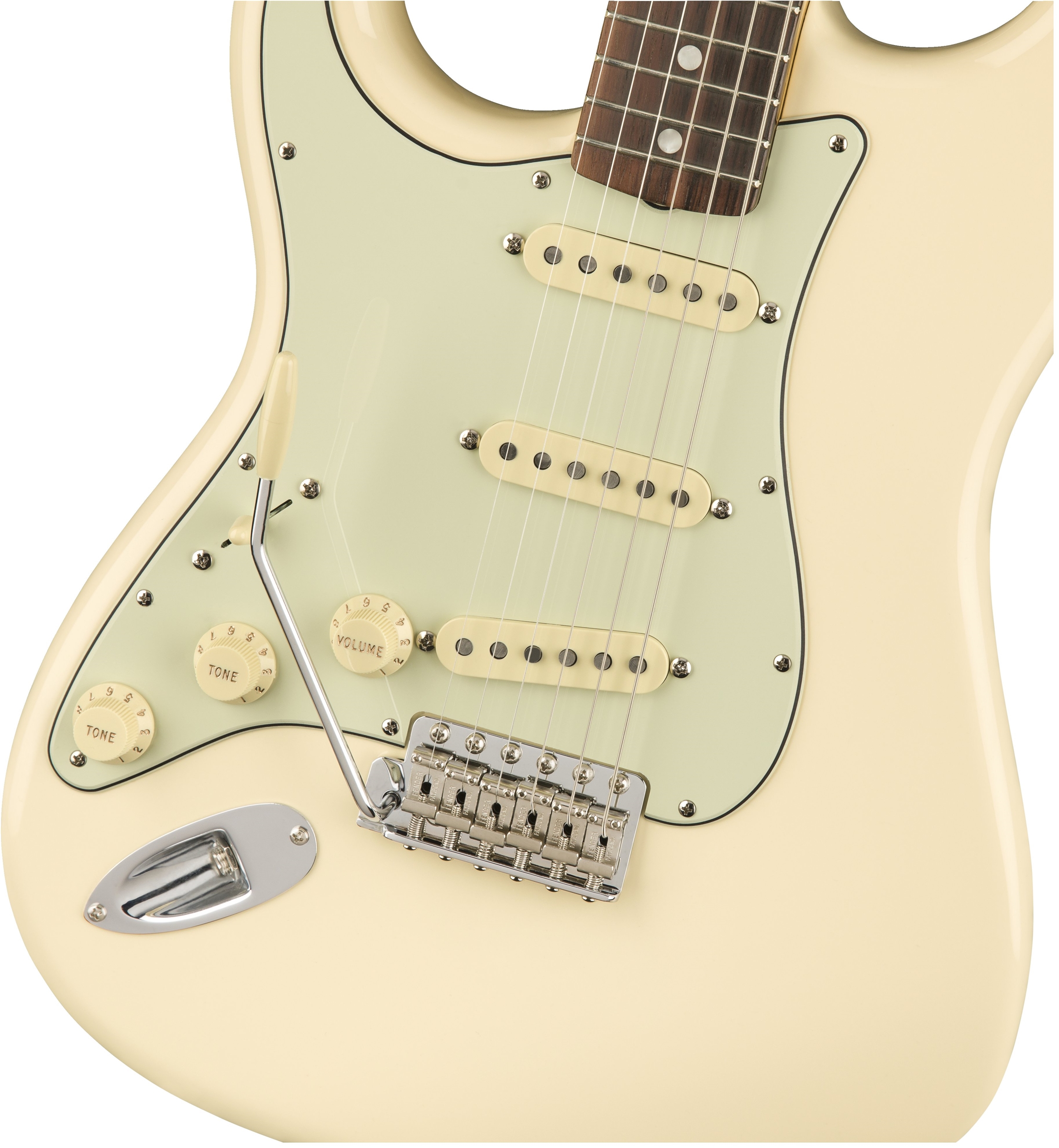 Fender Strat '60s Lh Gaucher American Original Usa Sss Rw - Olympic White - E-Gitarre für Linkshänder - Variation 1