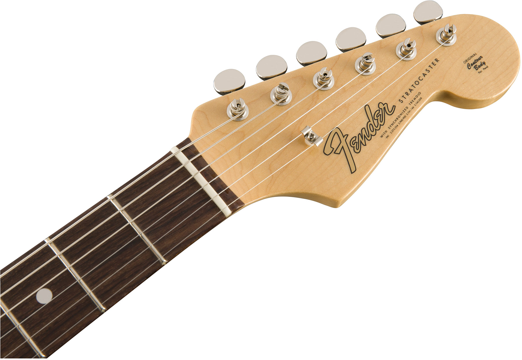 Fender Strat '60s Lh Gaucher American Original Usa Sss Rw - Olympic White - E-Gitarre für Linkshänder - Variation 4