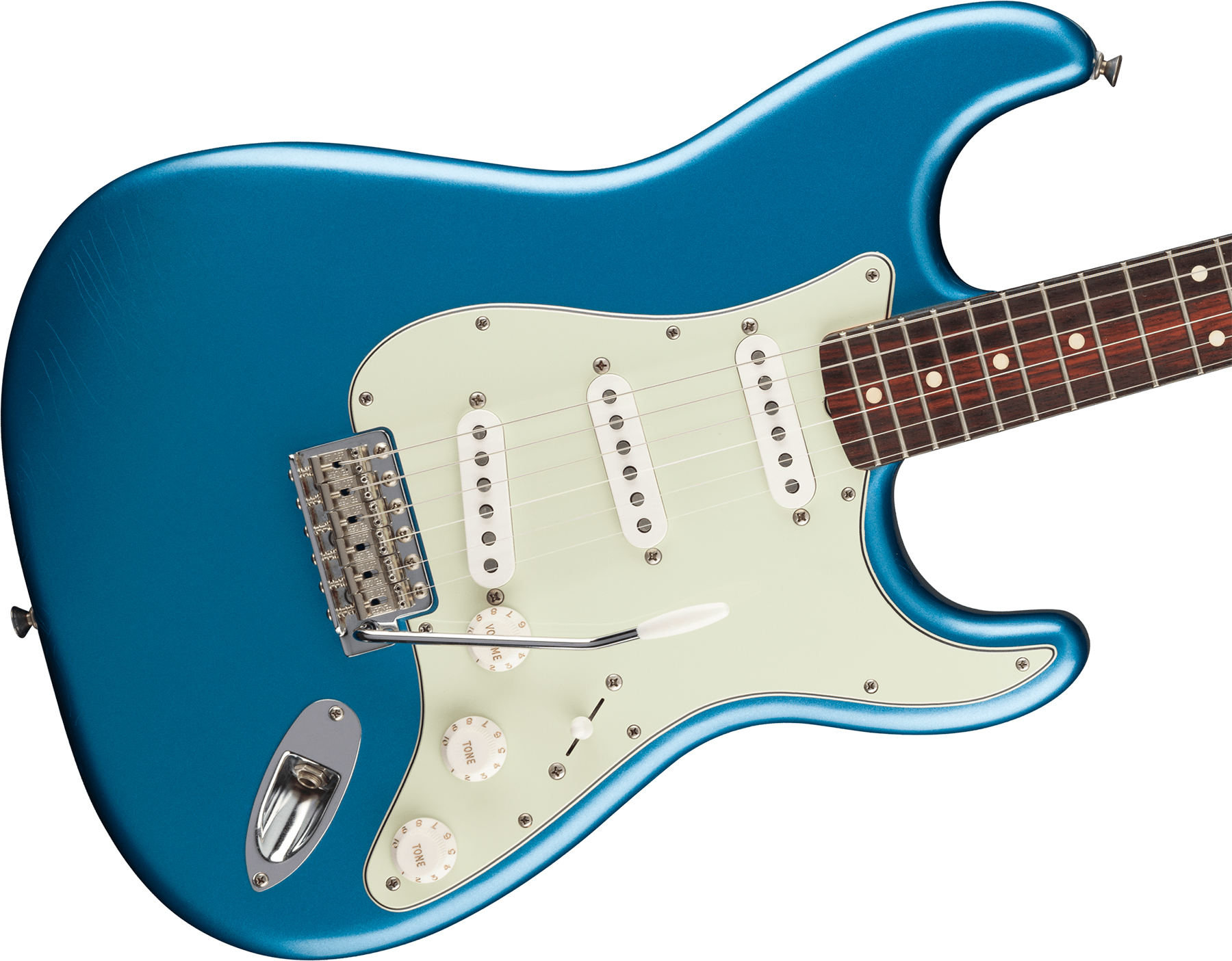 Fender Strat 60s Road Worn Vintera 2 Ltd Mex 3s Trem Rw - Lake Placid Blue - E-Gitarre in Str-Form - Variation 2