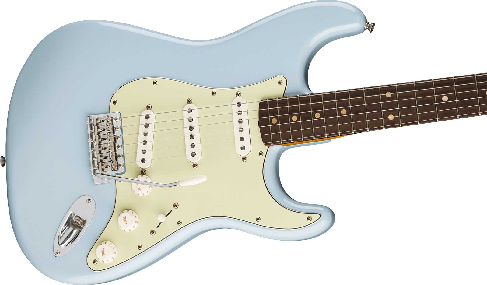 Fender Strat 60s Road Worn Vintera 2 Ltd Mex 3s Trem Rw - Sonic Blue - E-Gitarre in Str-Form - Variation 2