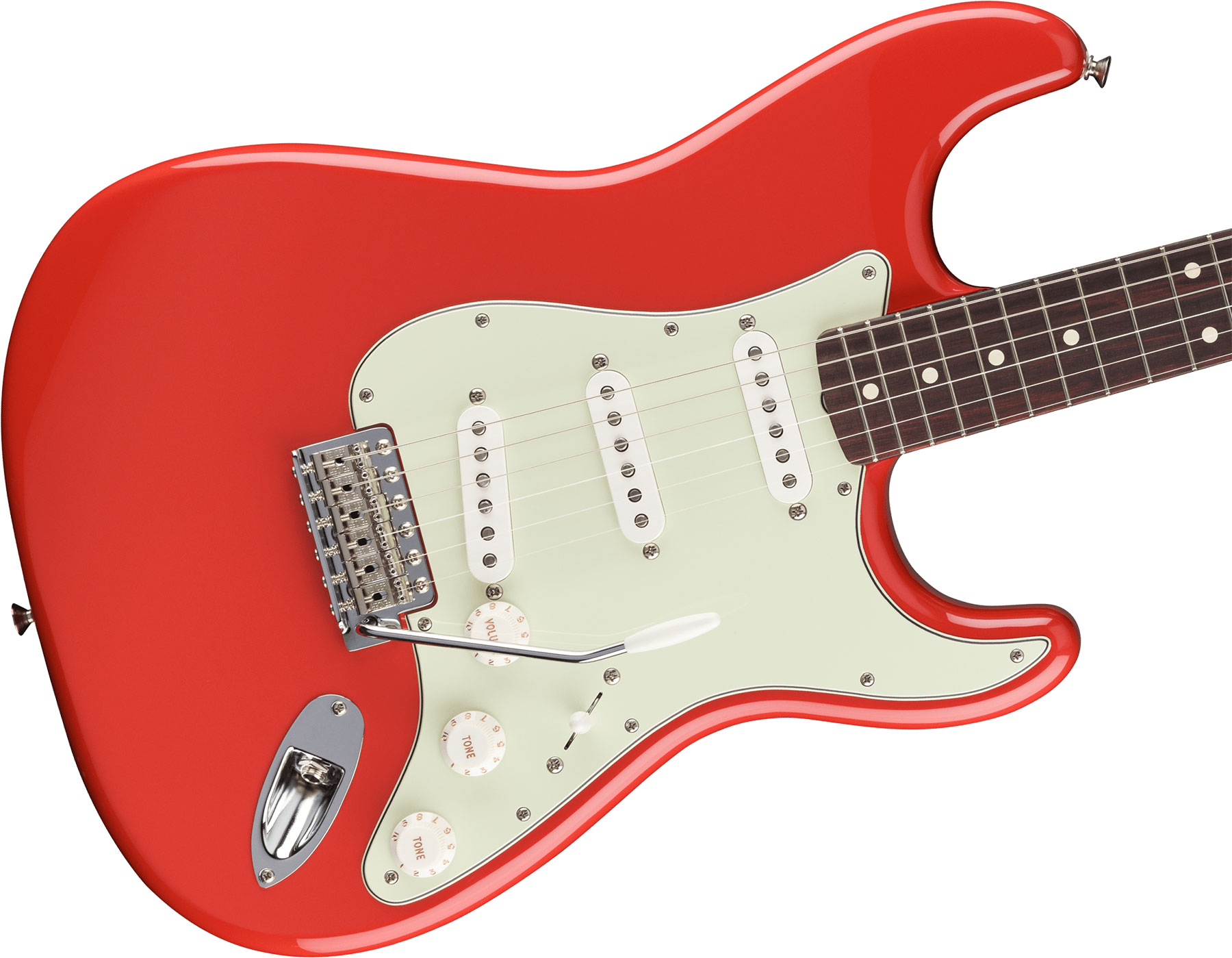 Fender Strat 60s Vintera 2 Ltd 3s Custom Shop Trem Rw - Fiesta Red - E-Gitarre in Str-Form - Variation 2