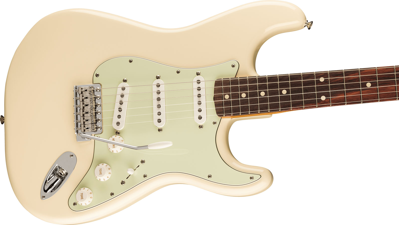 Fender Strat 60s Vintera 2 Mex 3s Trem Rw - Olympic White - E-Gitarre in Str-Form - Variation 2