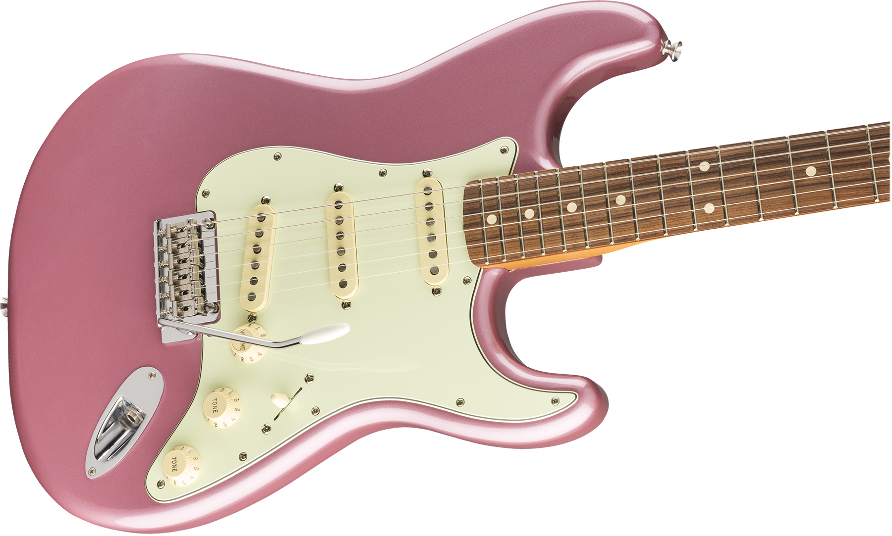 Fender Strat 60s Vintera Modified Mex Mn - Burgundy Mist - E-Gitarre in Str-Form - Variation 2