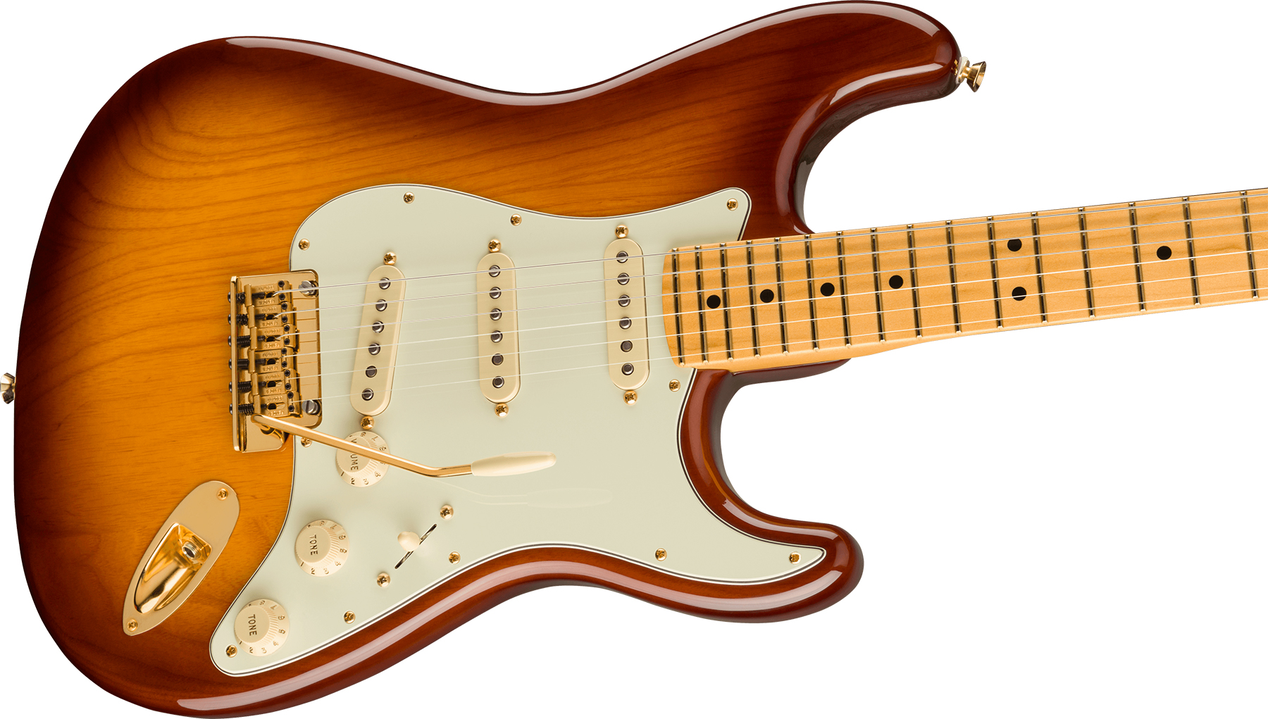 Fender Strat 75th Anniversary Commemorative Ltd Usa Mn +etui - 2-color Bourbon Burst - E-Gitarre in Str-Form - Variation 2