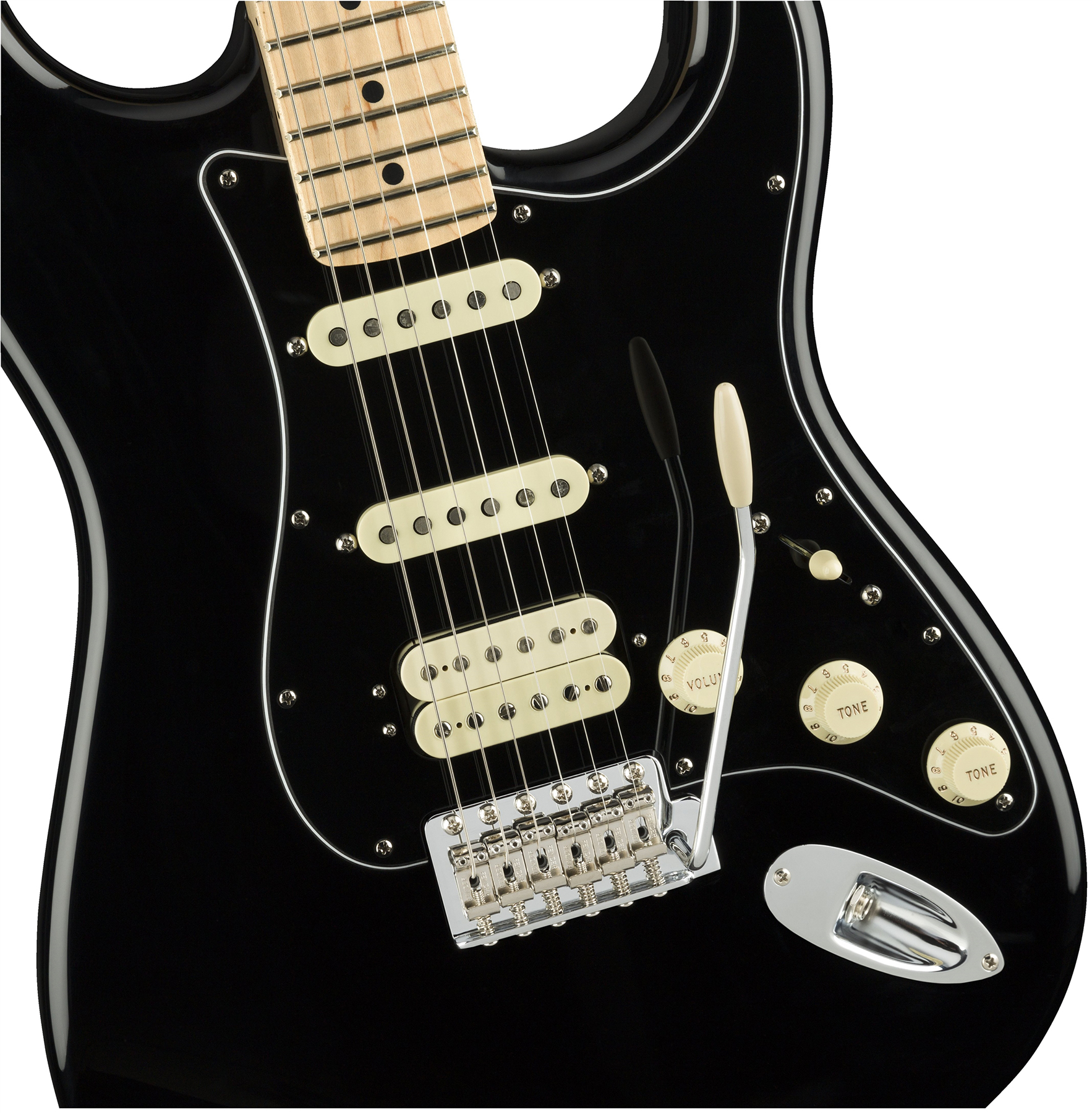 Fender Strat American Performer Usa Hss Mn - Black - E-Gitarre in Str-Form - Variation 2