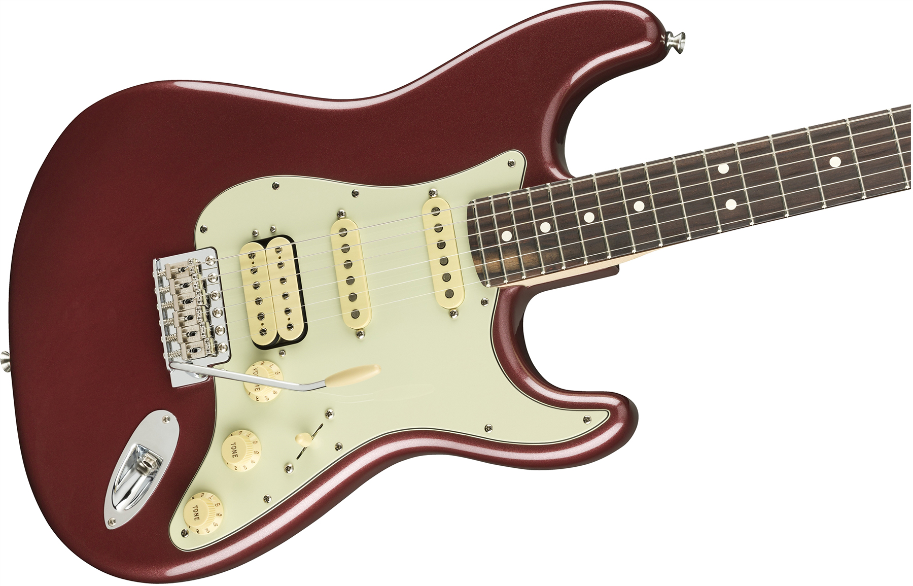 Fender Strat American Performer Usa Hss Rw - Aubergine - E-Gitarre in Str-Form - Variation 2