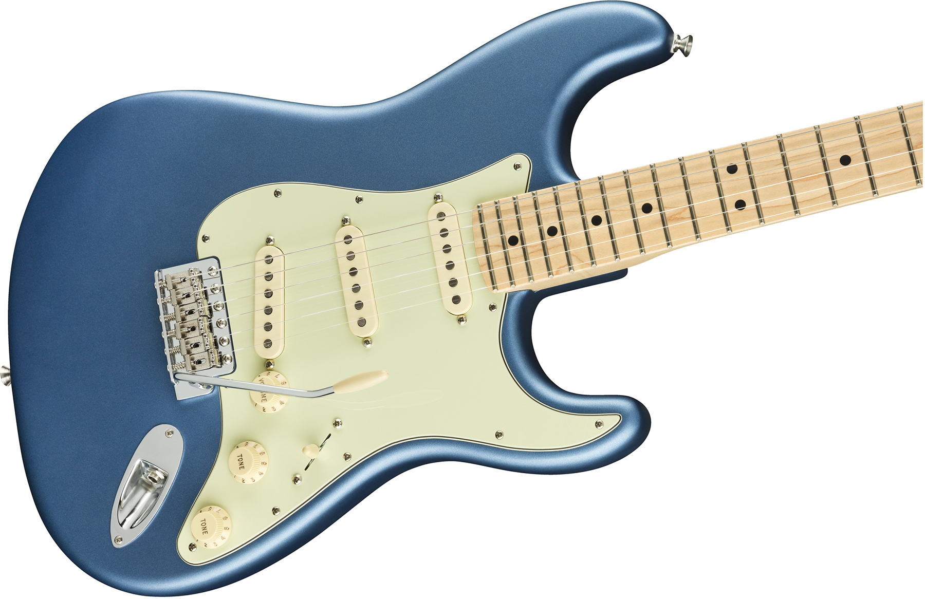 Fender Strat American Performer Usa Sss Mn - Satin Lake Placid Blue - E-Gitarre in Str-Form - Variation 3