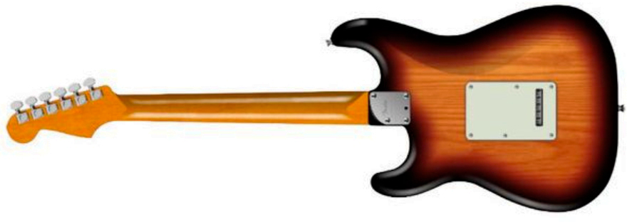 Fender Strat American Pro Ii Ltd 3s Custom Shop Trem Mn - 3-color Sunburst - E-Gitarre in Str-Form - Variation 1