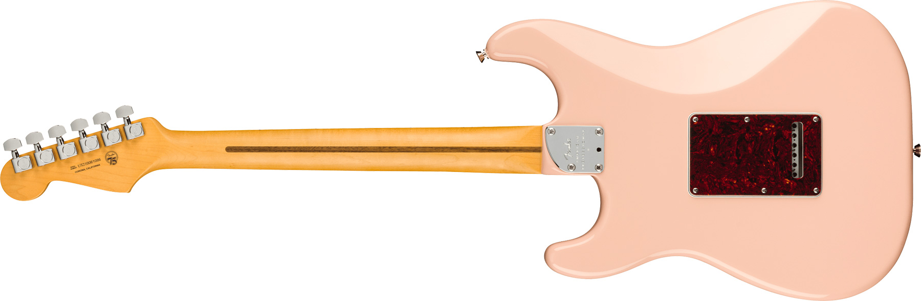 Fender Strat American Pro Ii Ltd Hss Trem Mn - Shell Pink - E-Gitarre in Str-Form - Variation 1